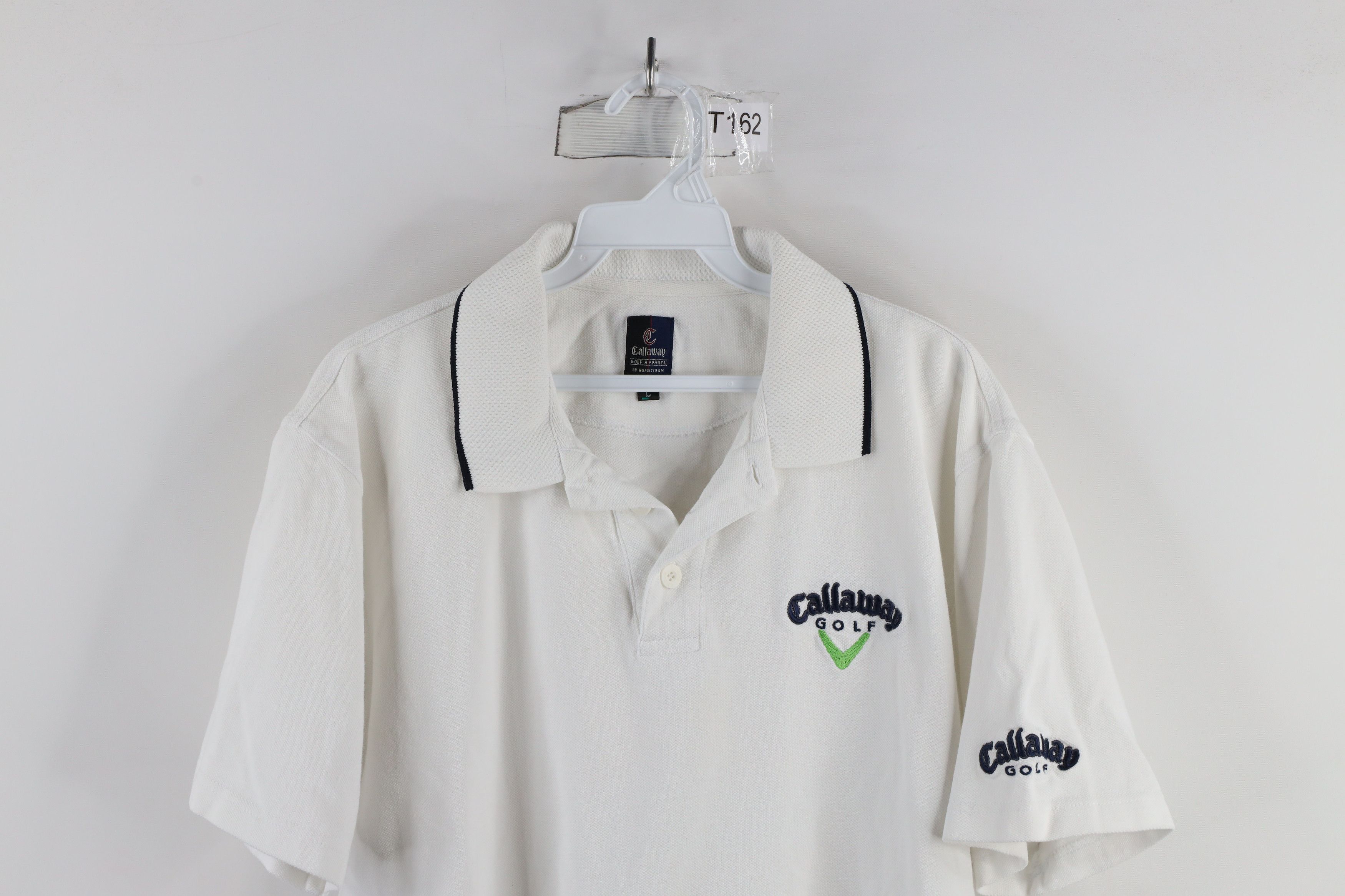 Callaway × Vintage Vintage 90s Callaway Golf Collared Golfing Polo Shirt White Size US L / EU 52-54 / 3 - 2 Thumbnail