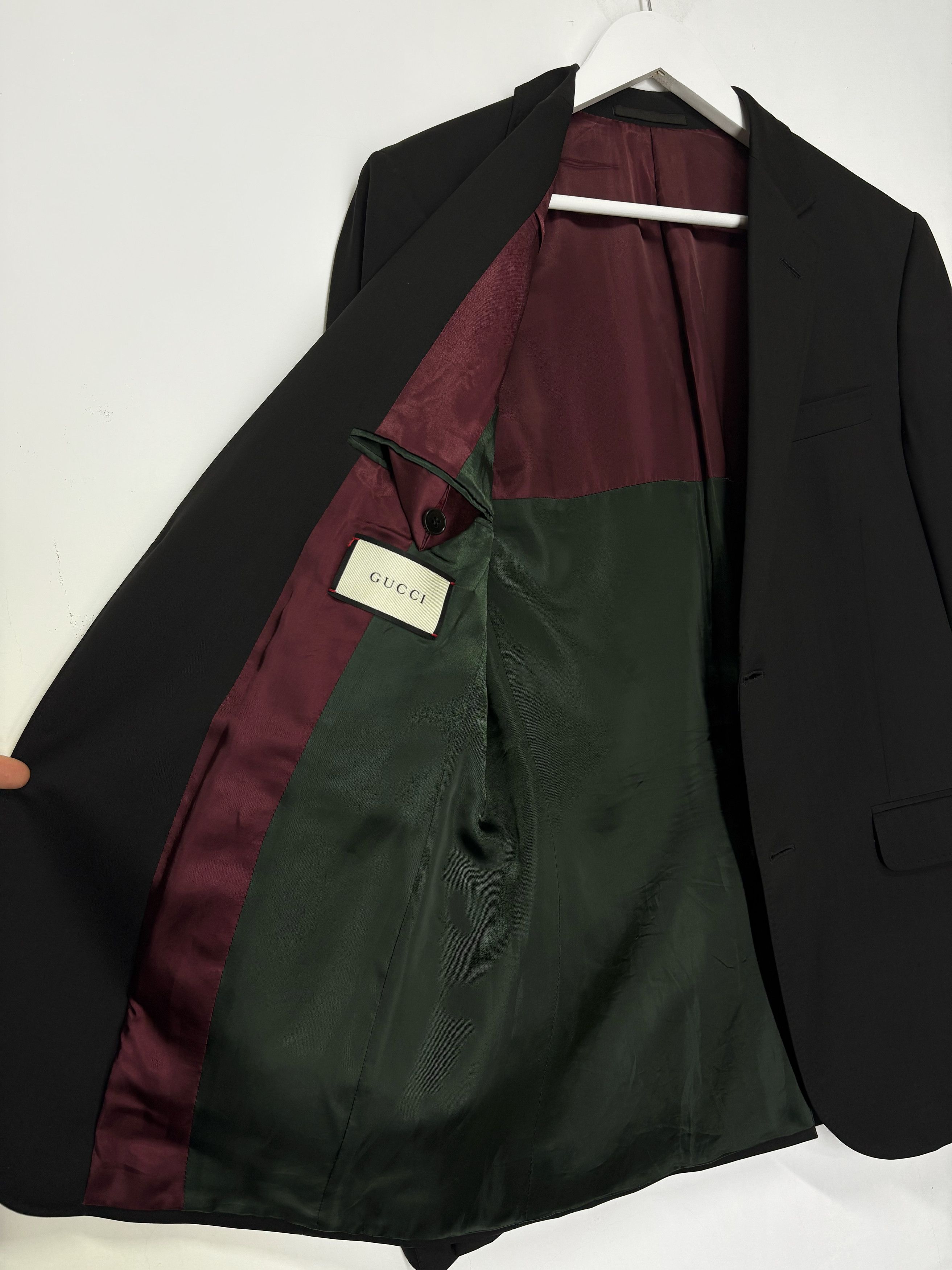Gucci Gucci Black Wool Blazer Jacket Size 50R - 15 Thumbnail