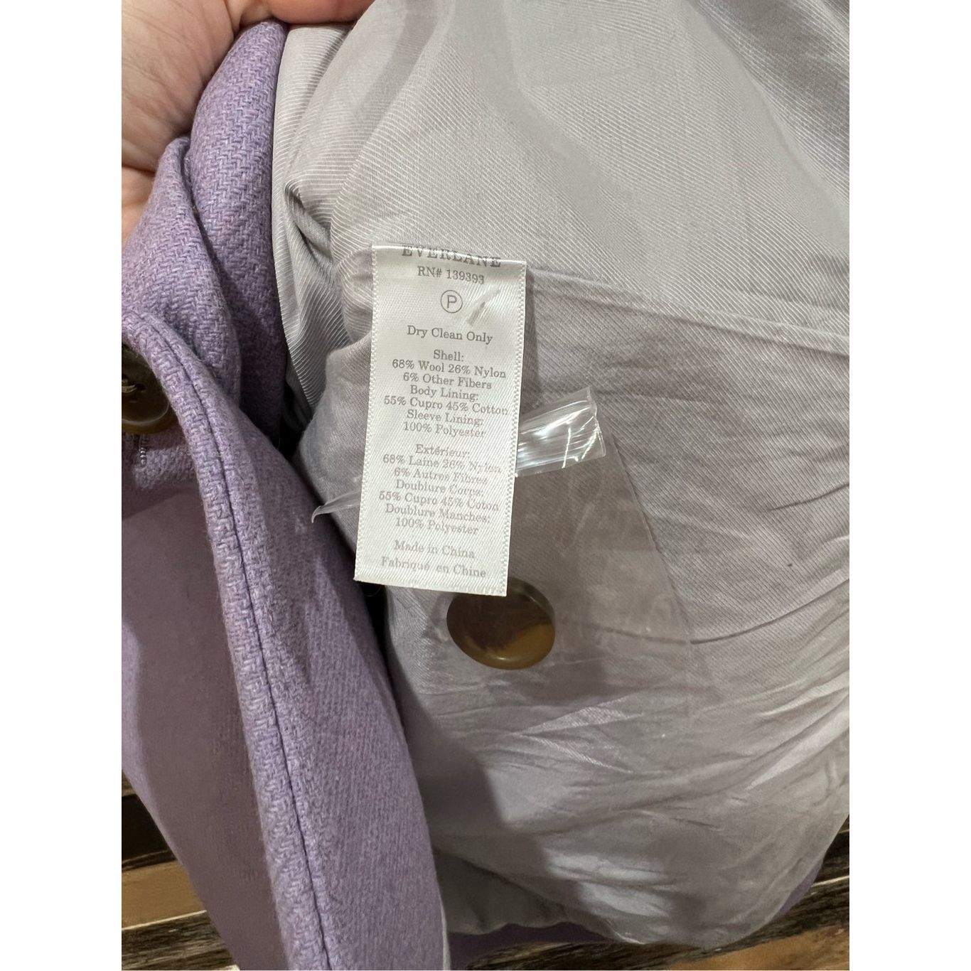 Everlane Everlane NWOT Wool Cocoon Coat Lavender Oversize Fit Sz 12 Size XL / US 12-14 / IT 48-50 - 6 Thumbnail