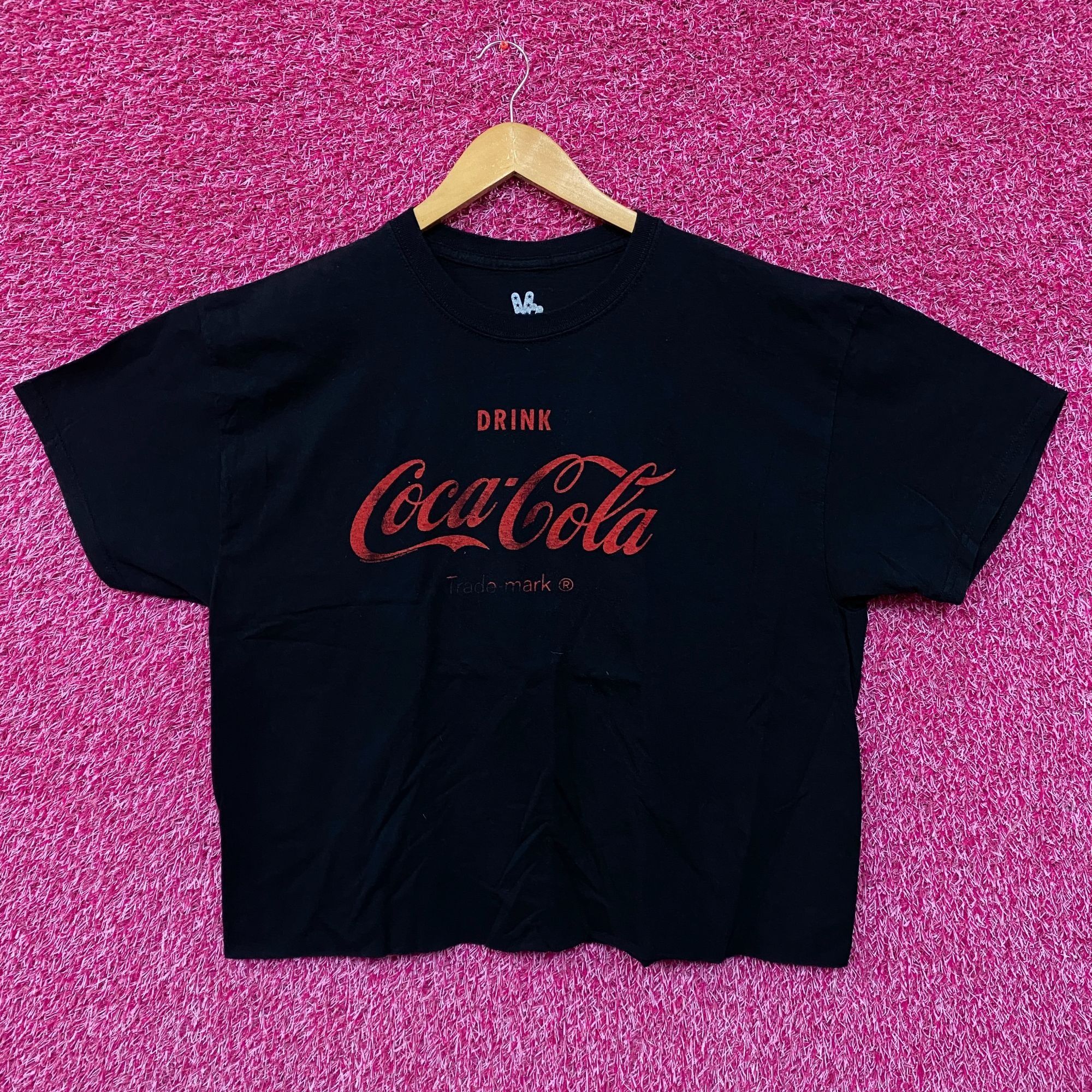 Coca Cola × Vintage Drink Coca-Cola Slogan Oversized Beverage Promo Crop Top L Size L / US 10 / IT 46 - 1 Thumbnail