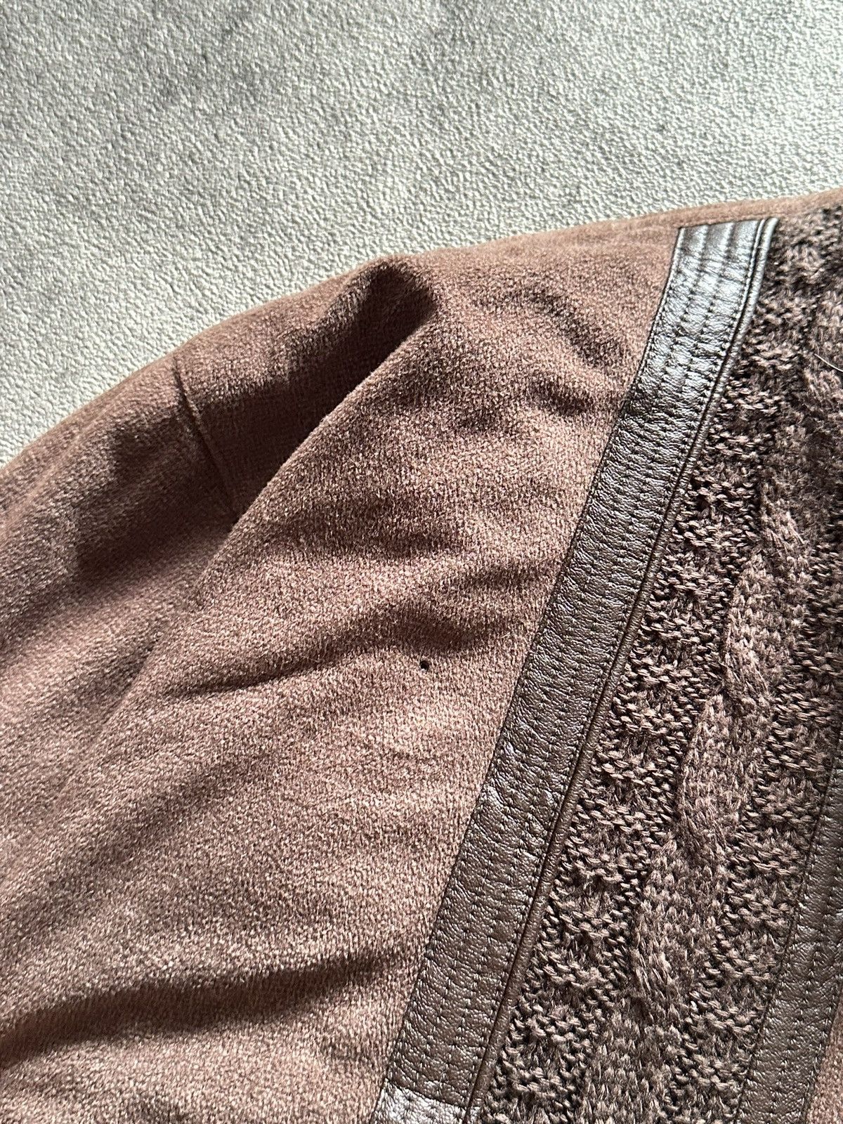 Issey Miyake 90s Japanese Issey Miyake Style Suede Brown Bomber Jacket Size US M / EU 48-50 / 2 - 7 Thumbnail