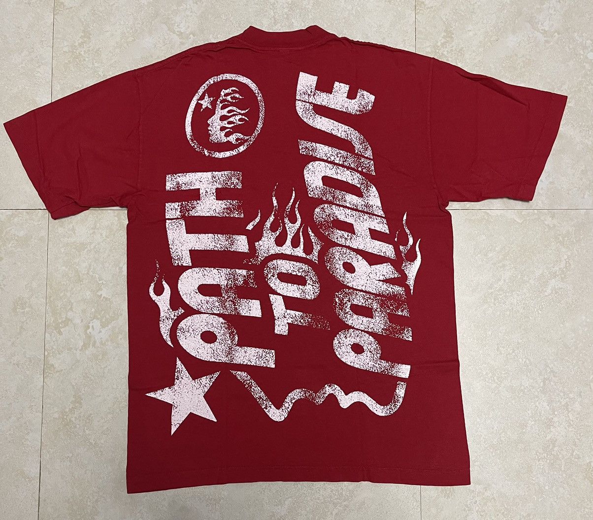 HELLSTAR HellStar Jesus Emblem Red Tee Size US L / EU 52-54 / 3 - 2 Thumbnail