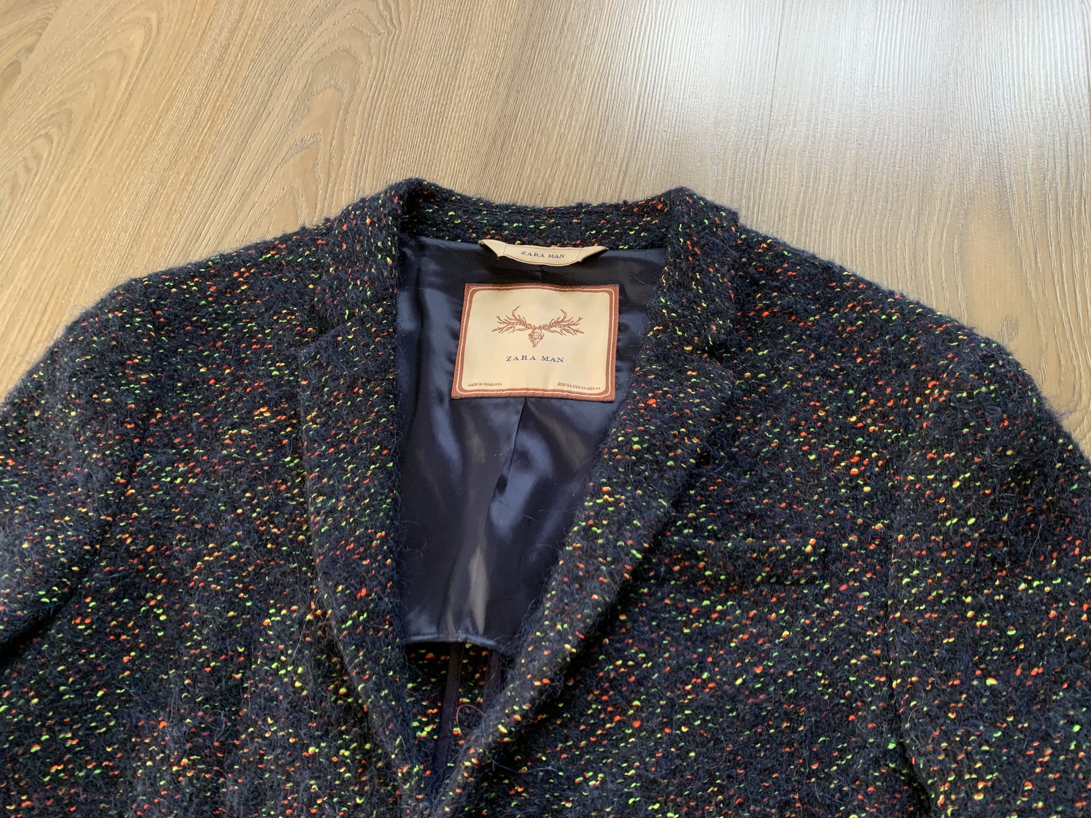 Zara Zara Man Casual Tweed Blazer Jacket Size 44L - 5 Thumbnail