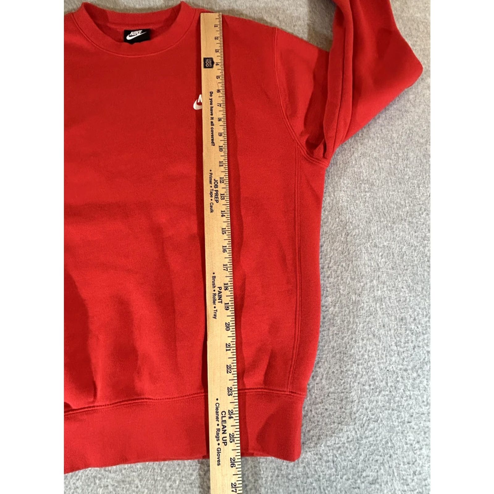 Nike Nike Sportswear Club Fleece Sweatshirt Mens Small Red Swoosh Logo Crewneck Pullover Regular Fit Size US S / EU 44-46 / 1 - 5 Thumbnail