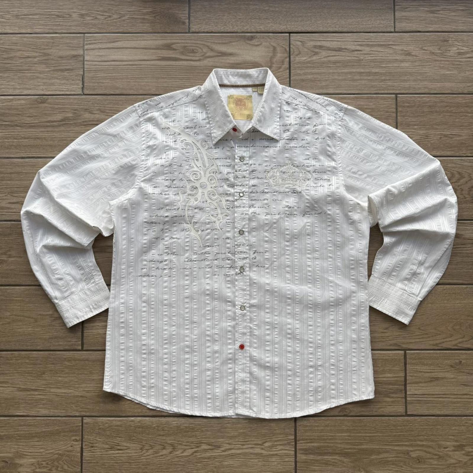 Affliction Y2K Platini Affliction style white button up shirt Size US XXL / EU 58 / 5 - 1 Thumbnail