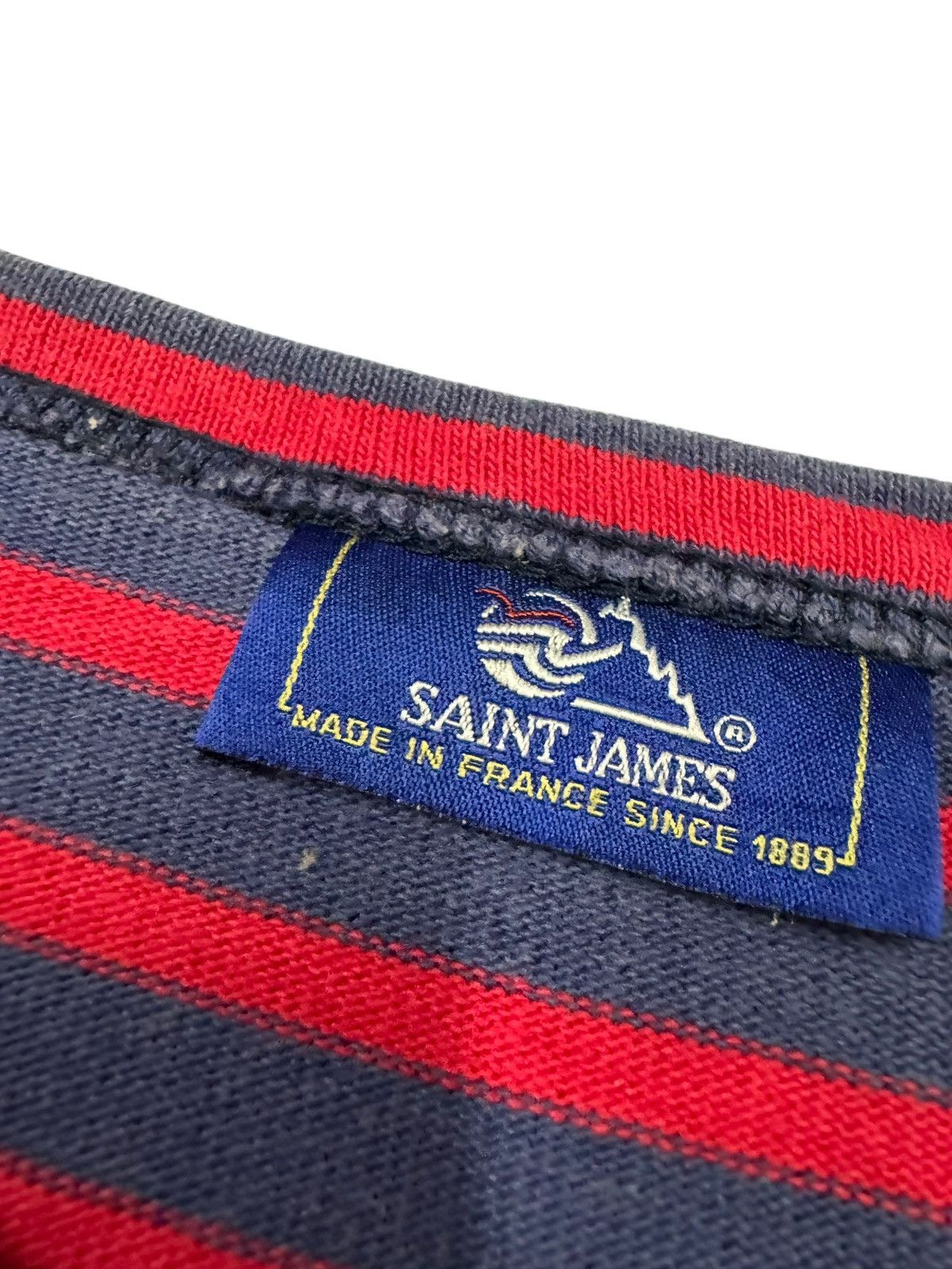 Saint James Vtg🔥Saint James Boatneck Striped Longsleeve Shirt Size US M / EU 48-50 / 2 - 10 Thumbnail