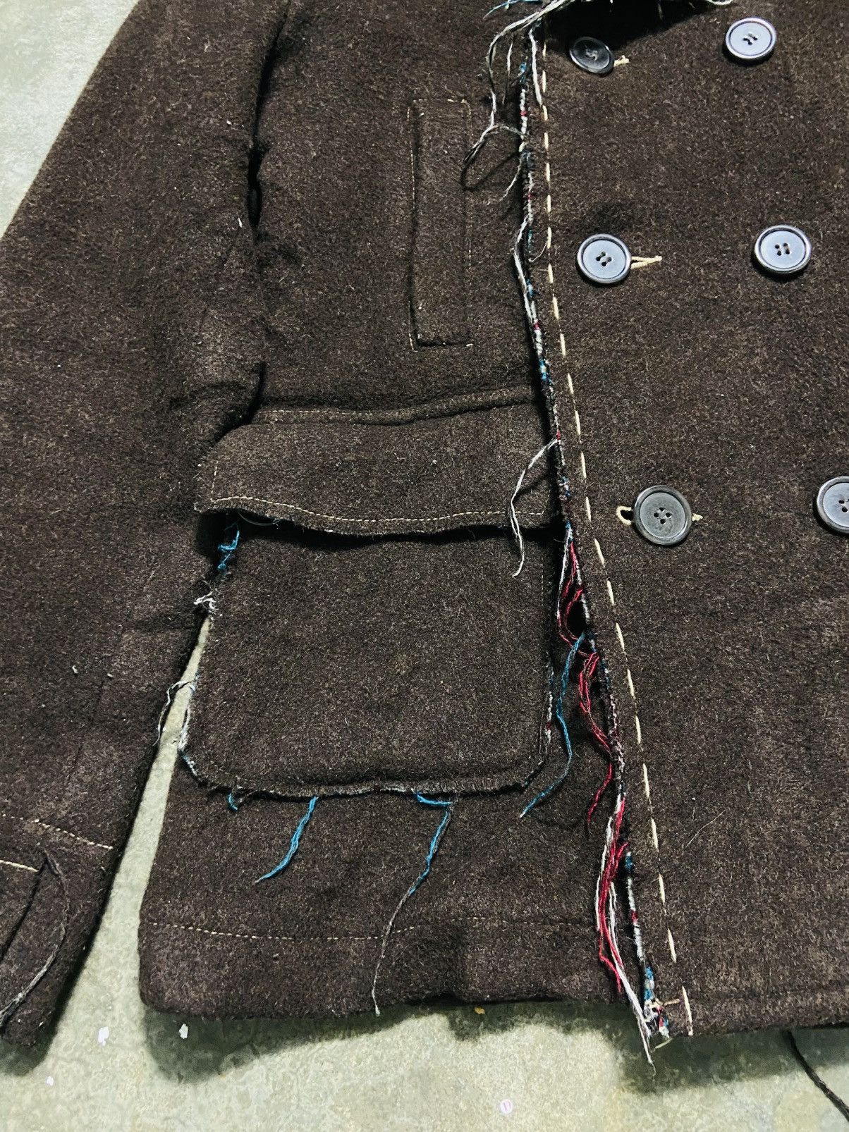 Japanese Brand Kapital Inspire - Nine Ten Plus Double Breasted Wool Jacket Size S / US 4 / IT 40 - 6 Thumbnail