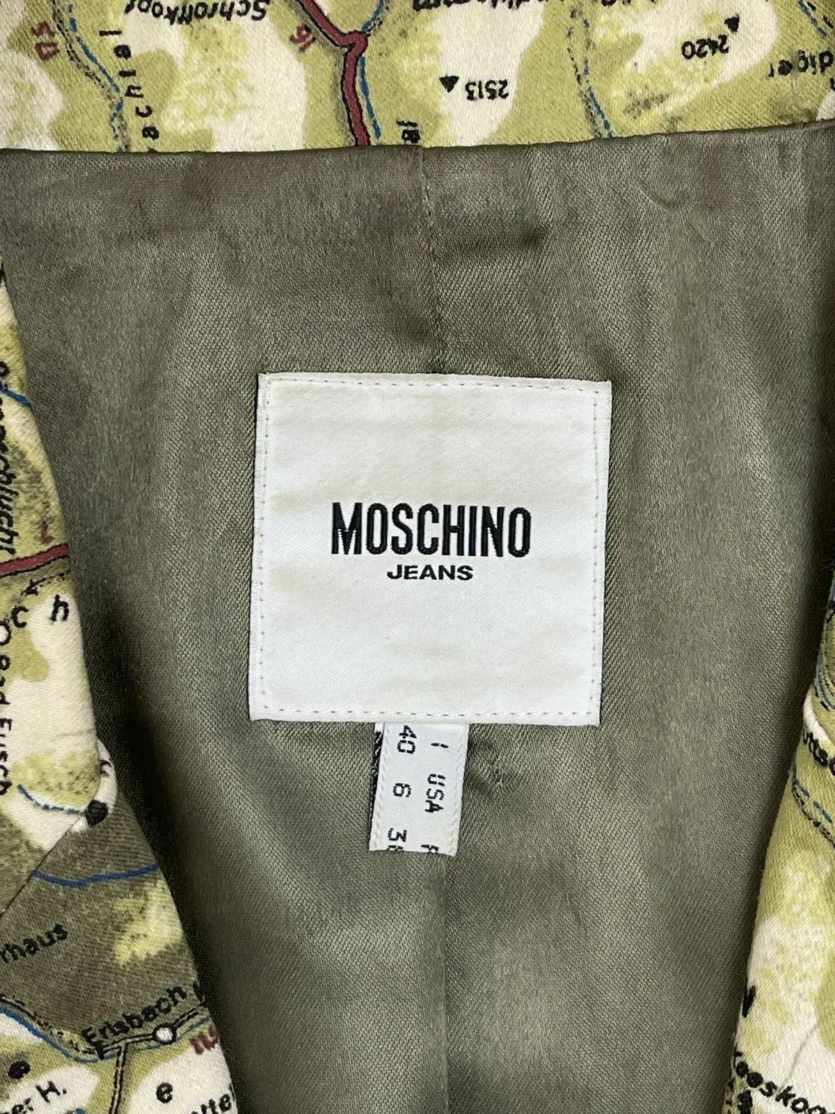 Moschino Moschino Blazer Jacket Maps Print Luxury Size M / US 6-8 / IT 42-44 - 8 Thumbnail