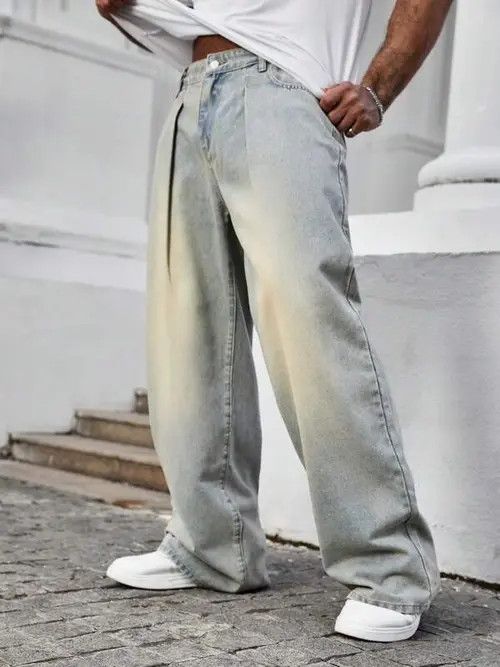 Jean × Vintage Vintage Retro Classic Wide Leg Jeans Denim Size US 34 / EU 50 - 3 Thumbnail