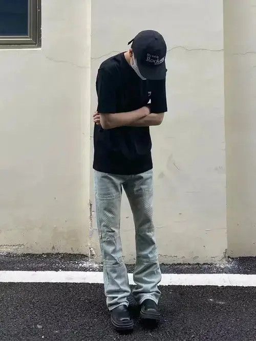 Designer × Japanese Brand × Jean faded grunge flared vibe jeans Size US 30 / EU 46 - 2 Thumbnail
