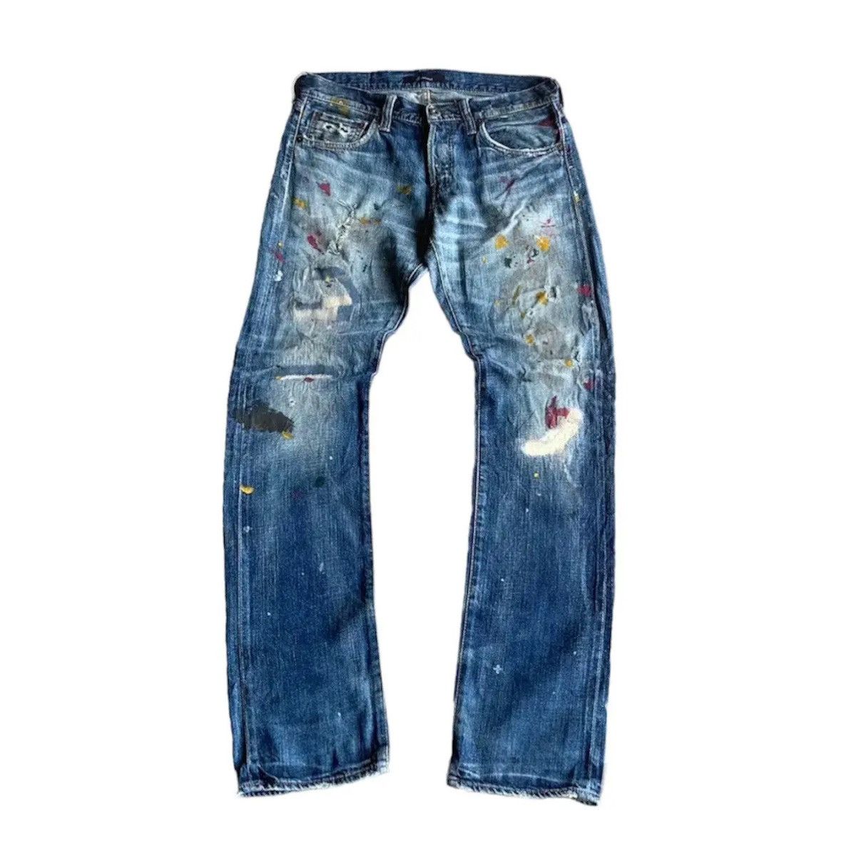 If Six Was Nine 💥 STEALS 💥Vintage Redline Jeans Splish Painter Denim Pants Size US 32 / EU 48 - 1 Thumbnail