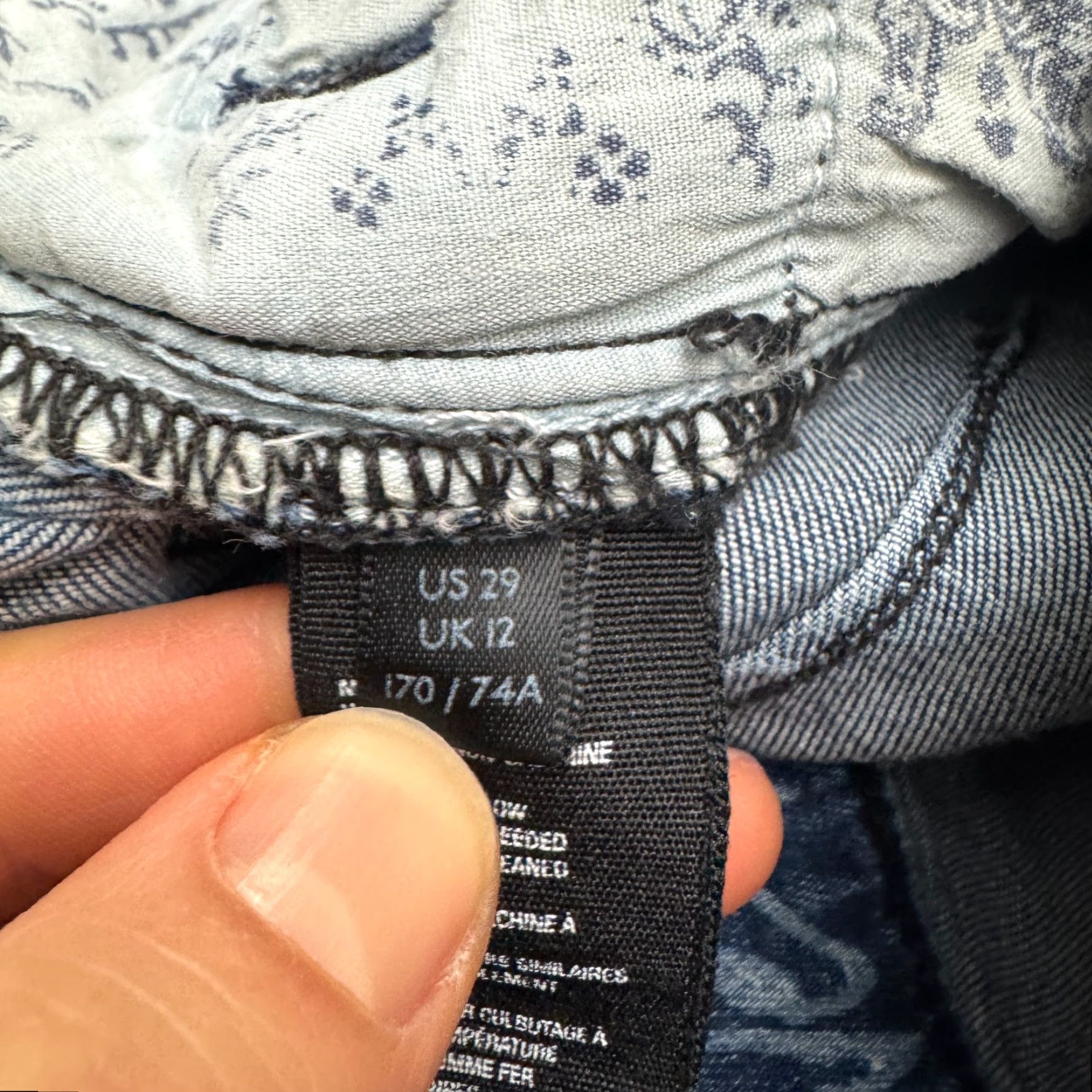 Free People Free People We The Free Moto Biker Skinny Denim Jeans Womens 29 Blue Ankle Zip Shirt? Size 29" - 7 Thumbnail