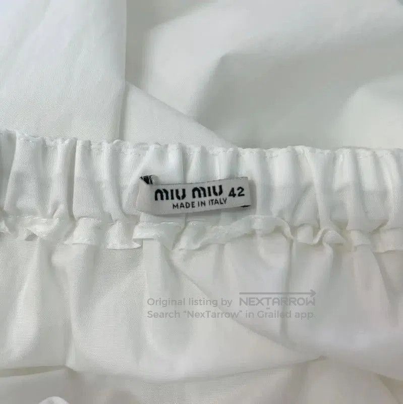 Miu Miu Miu Miu White Long Skirt for Women . Size 39" - 6 Thumbnail