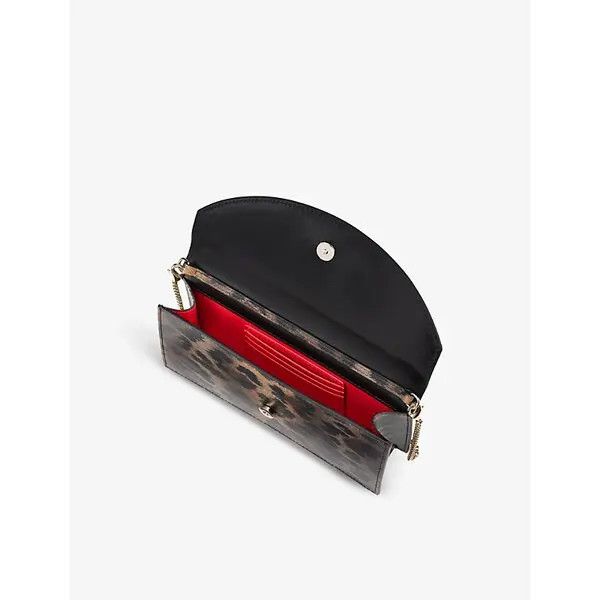 Christian Louboutin o1s1wg111124 Size: OS/ Loubi 54 Clutch Bag in Leopard Size ONE SIZE - 4 Thumbnail