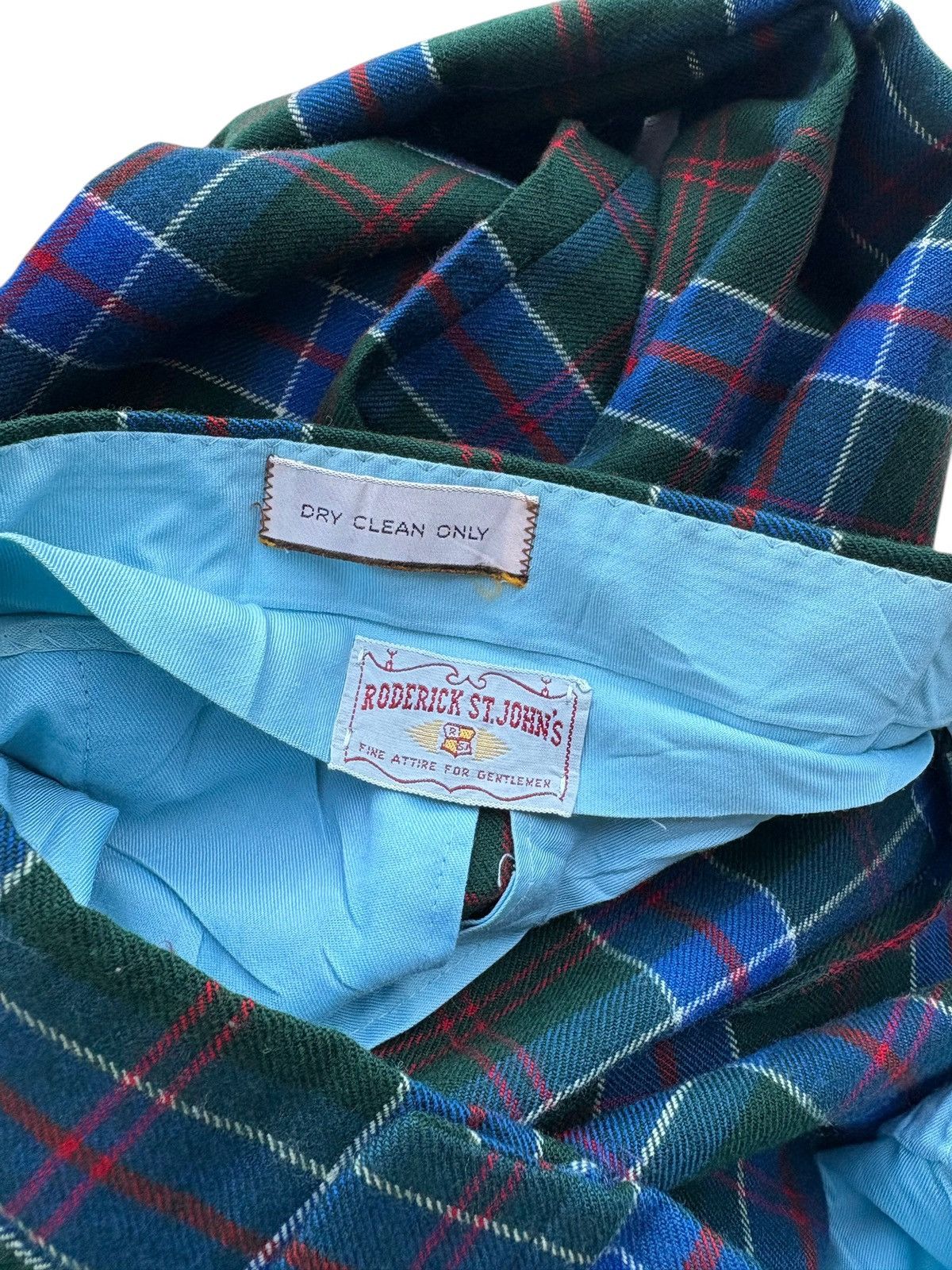 Vintage Vintage Roderick St John’s Checked Tartan Bondage Wool Pants Size US 34 / EU 50 - 3 Thumbnail