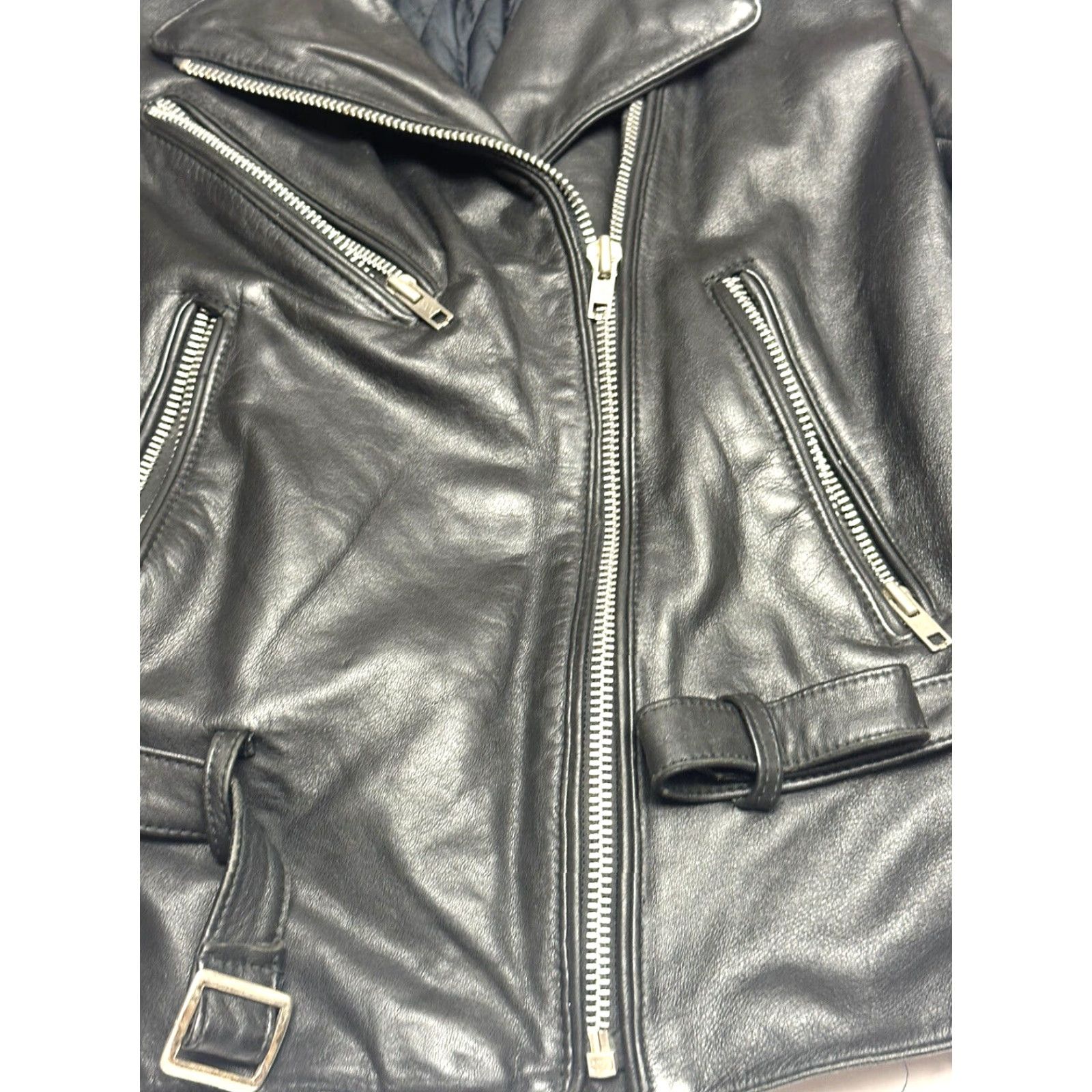 Harley Davidson Hein Gericke Harley Davidson Jacket Leather Biker Moto Lined Quilted 34 Black Unisex Adults Mens Womens Jacket Size XXS / US 00 / IT 34 - 5 Thumbnail