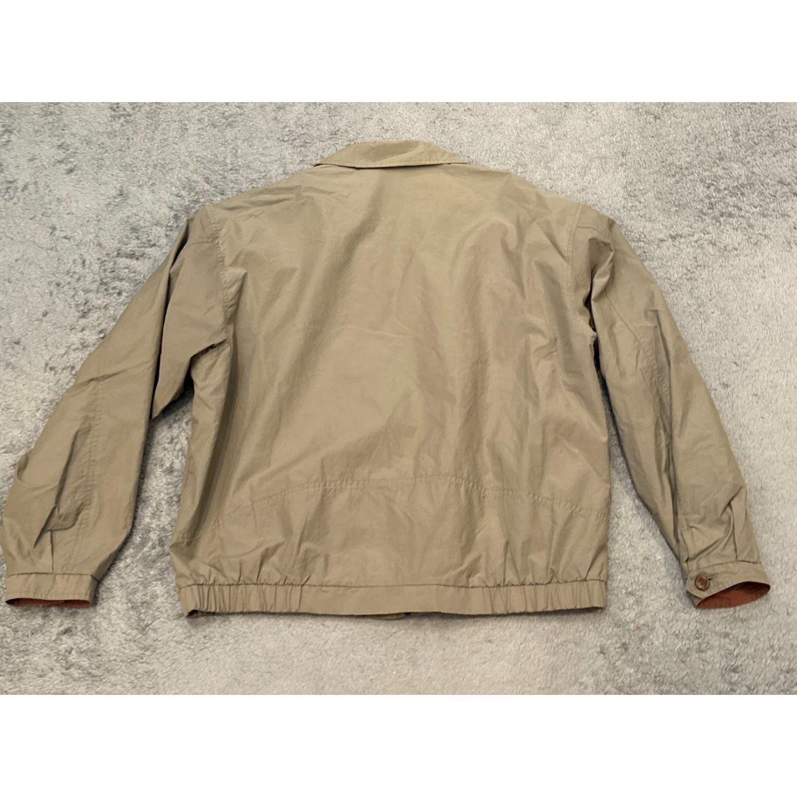 Perry Ellis Perry Ellis Bomber Jacket Mens L Beige Full Zip Long Sleeve Winter Fall Spring Casual Size US L / EU 52-54 / 3 - 6 Thumbnail
