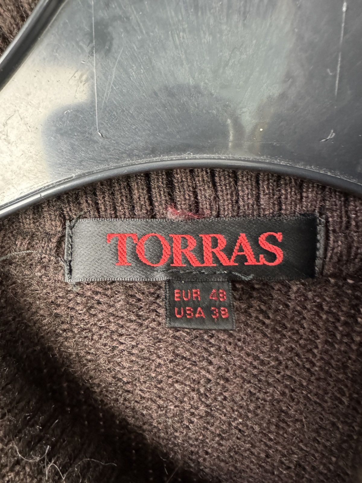 Torras Torras Brown Suede Front Knit Sleeve Zip Jacket Size USA38 Size US M / EU 48-50 / 2 - 8 Thumbnail