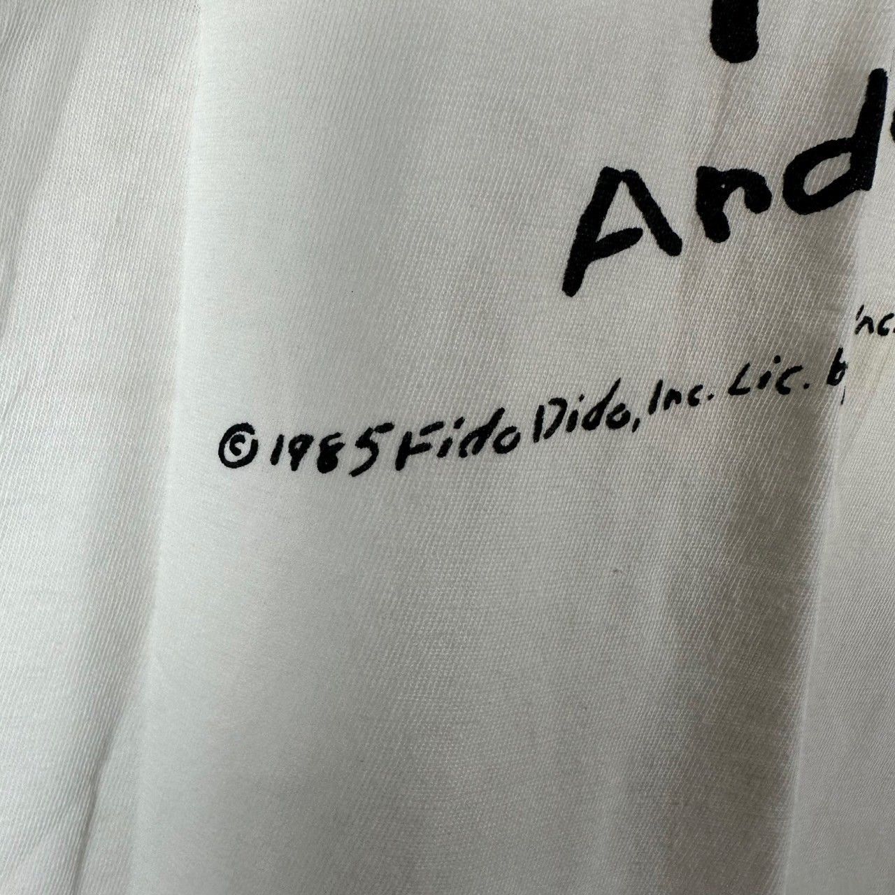 Vintage Vintage 1985 Fido Dido Cartoon Character Artwork T-Shirt Size US L / EU 52-54 / 3 - 7 Thumbnail