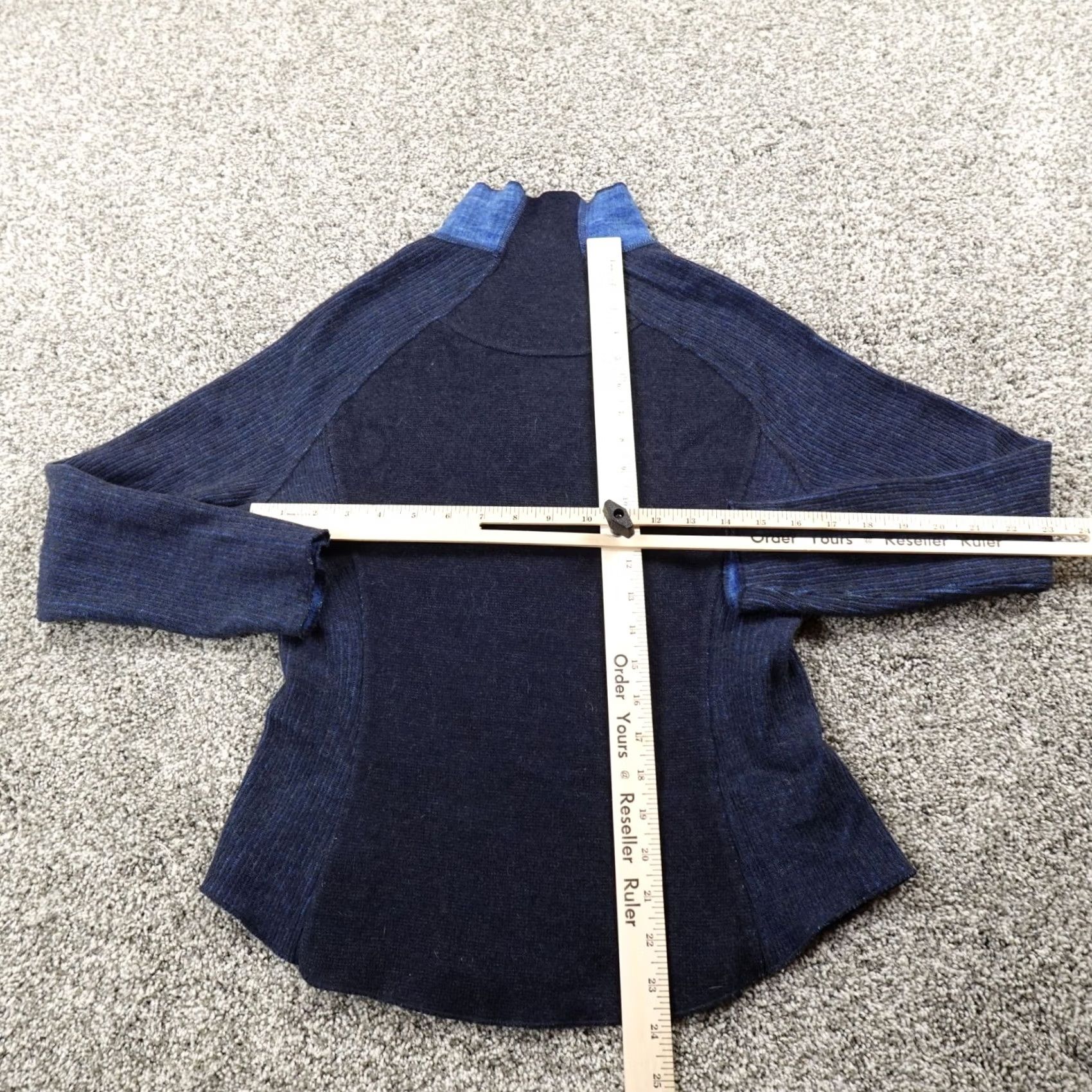 Mountain Hardwear Mountain Hardwear Sweater Womens S Blue Wool Waffle Knit Pullover Sweatshirt Size S / US 4 / IT 40 - 6 Thumbnail