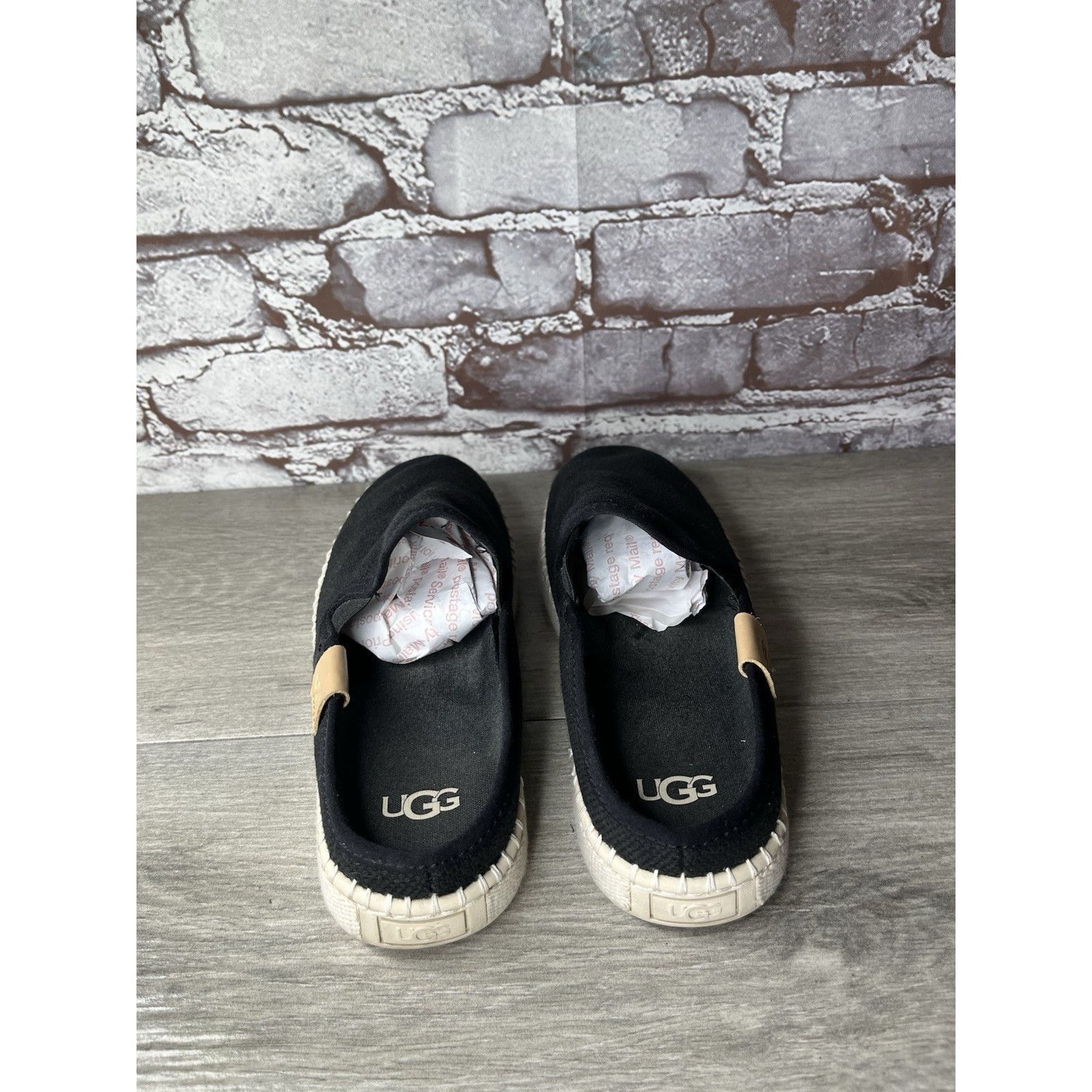 Ugg Ugg Black Delu Sneakers Canvas Slip On Mules Shoes Women’s S Size US 6 / IT 36 - 5 Thumbnail