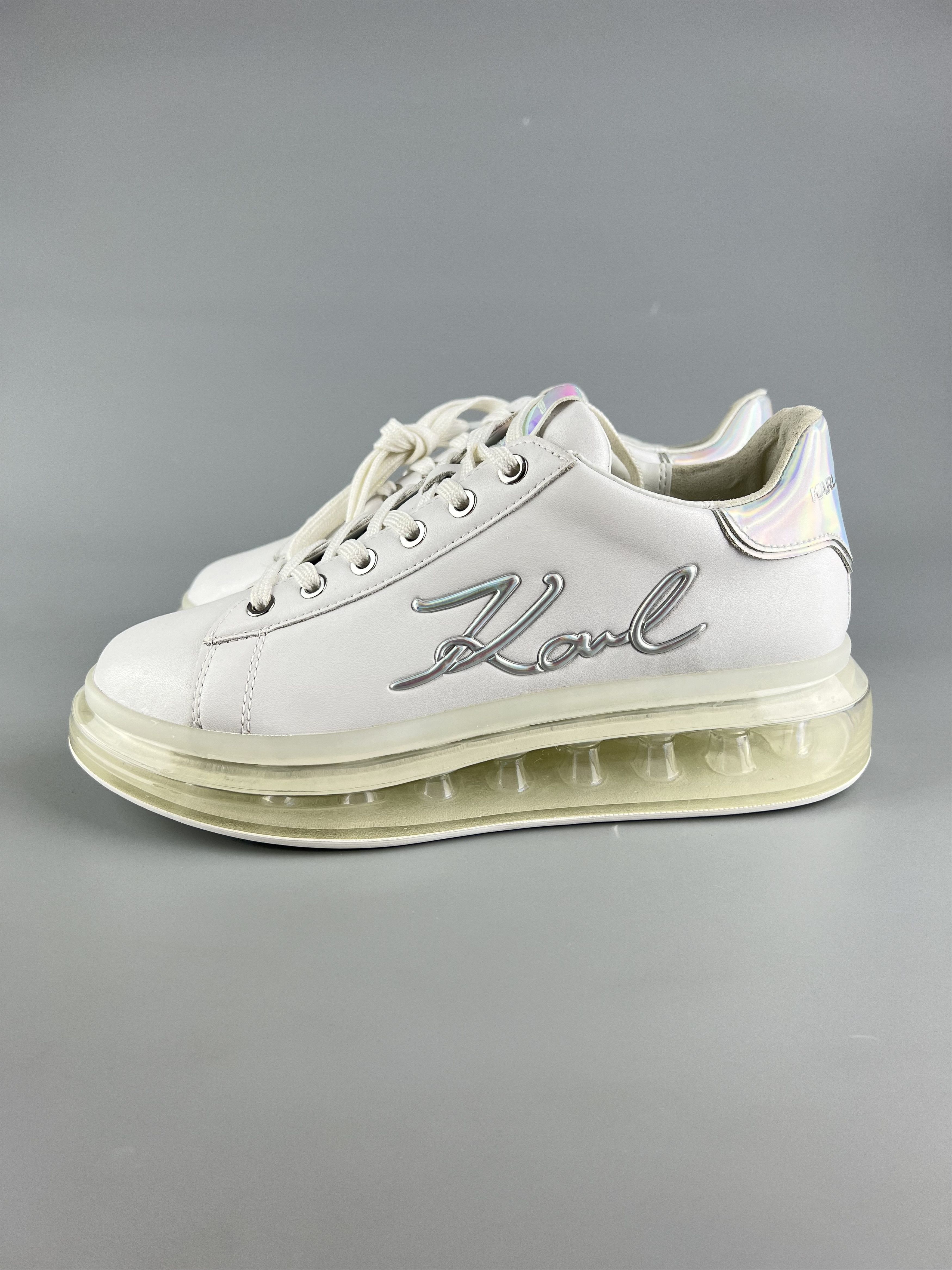 Karl Lagerfeld Karl Lagerfeld Karl Women's Leather Sneakers Size US 9 / IT 39 - 2 Thumbnail