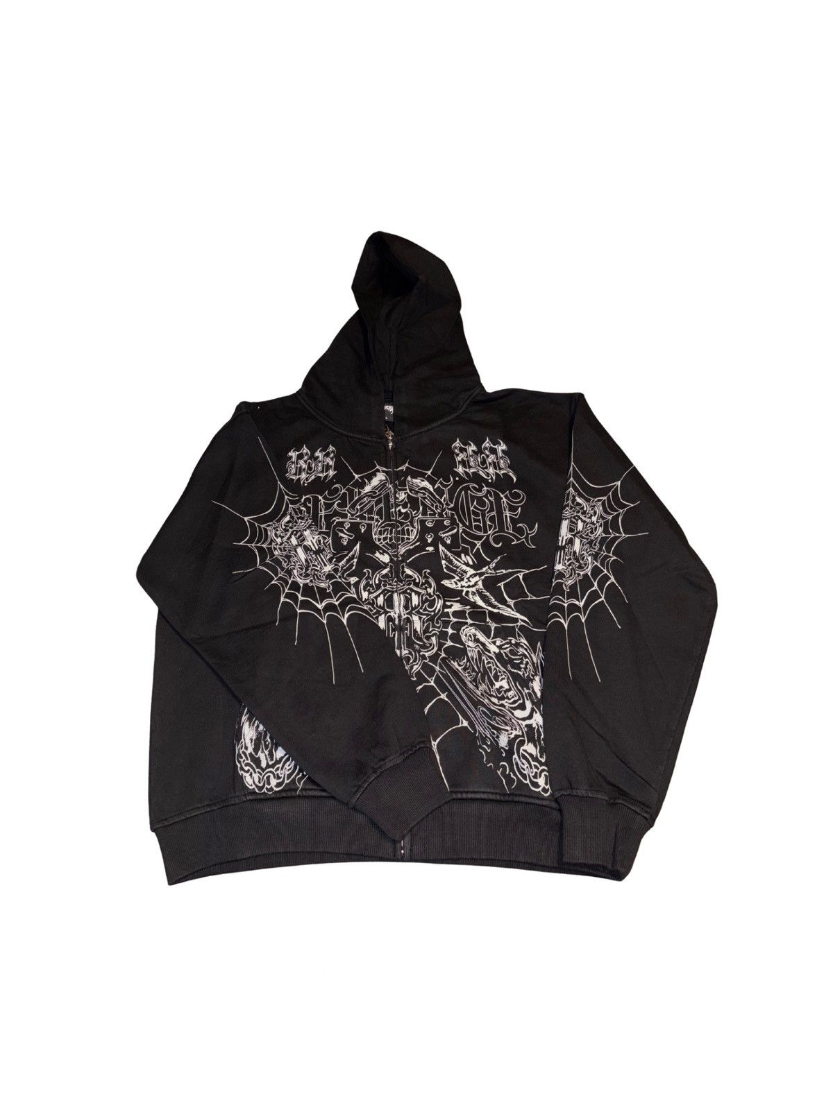 Revenge Revenge prison tattoo zip hoodie black/grey Size US L / EU 52-54 / 3 - 1 Thumbnail