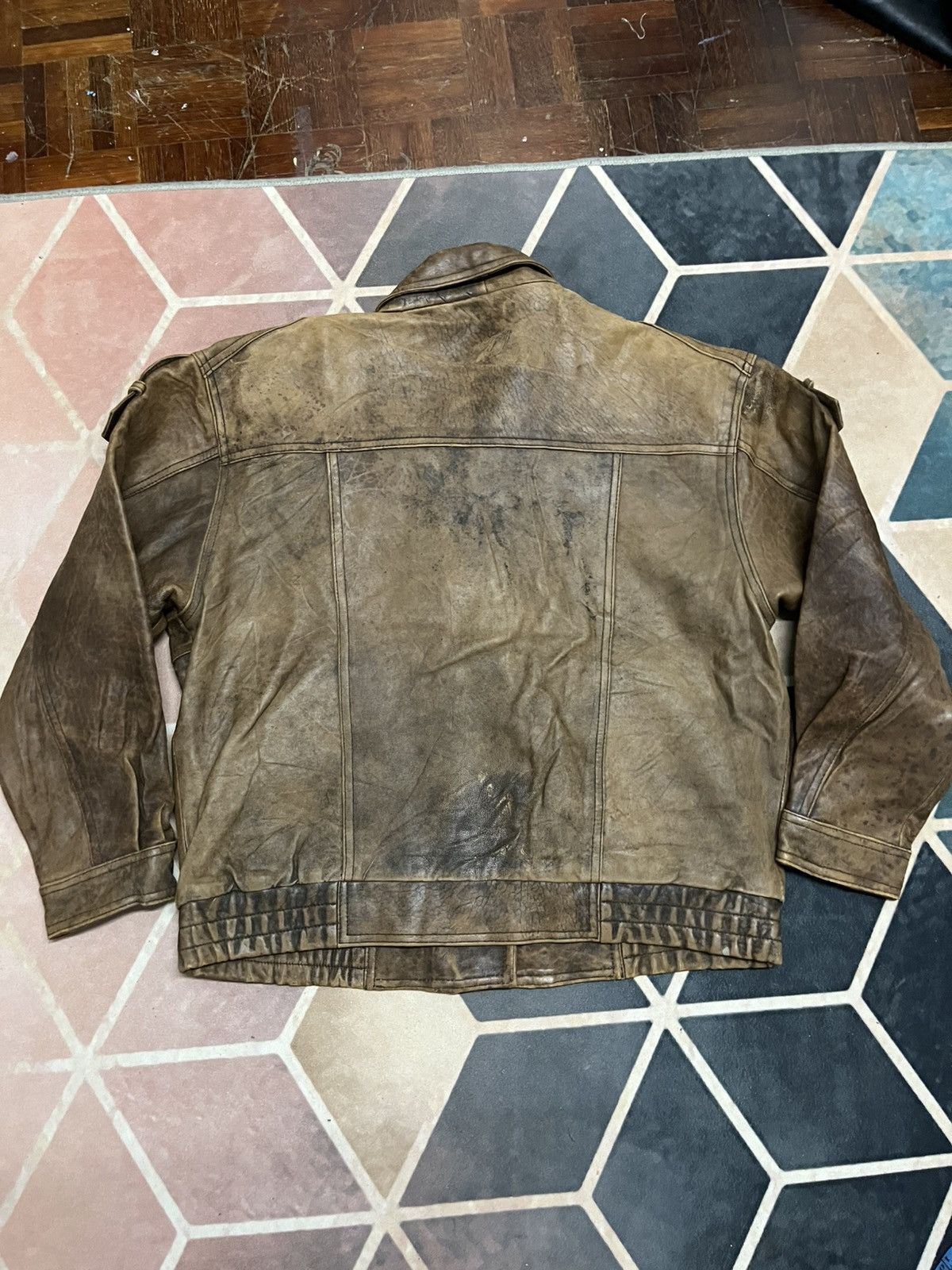 Branded Leather 💥AMERICAN CLASSIC by Cools & Hidemitsu CHOPPER RIDER JACKETS Size US L / EU 52-54 / 3 - 12 Thumbnail