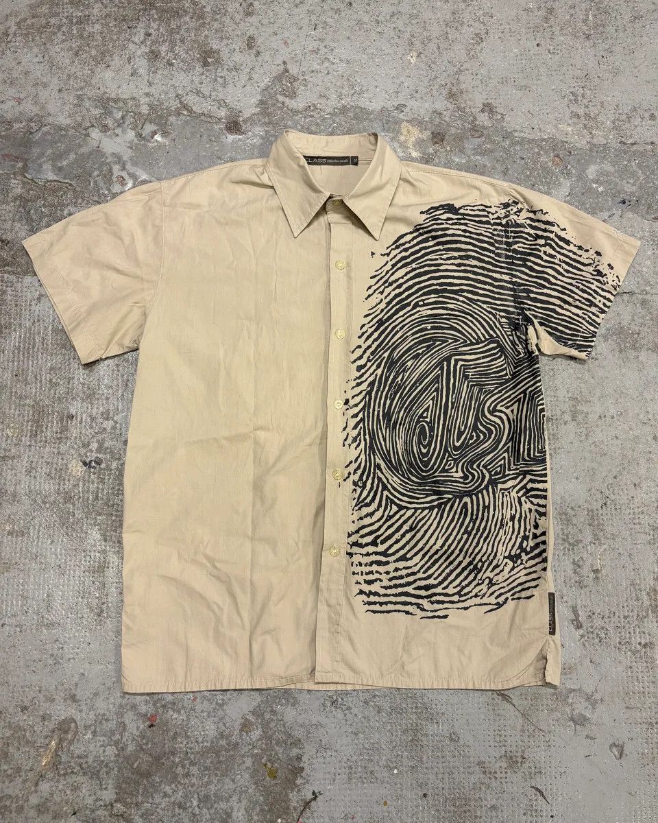 Roberto Cavalli × Vintage 2000s Cavalli Finger Zebra Print Beige Shirt Size US M / EU 48-50 / 2 - 1 Thumbnail