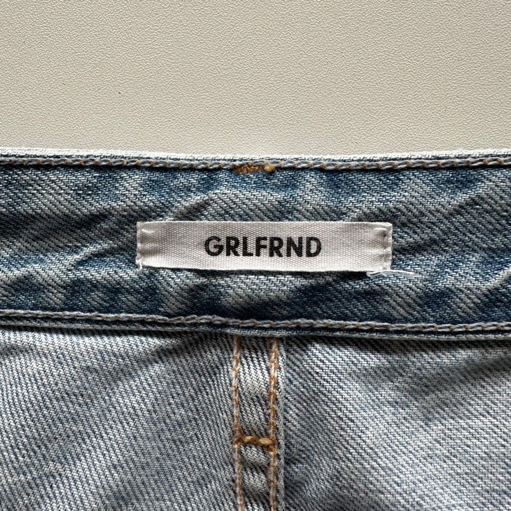 GRLFRND GRLFRND Devon Distressed HR Straight Crop Jeans Size 29 Size 29" - 2 Thumbnail