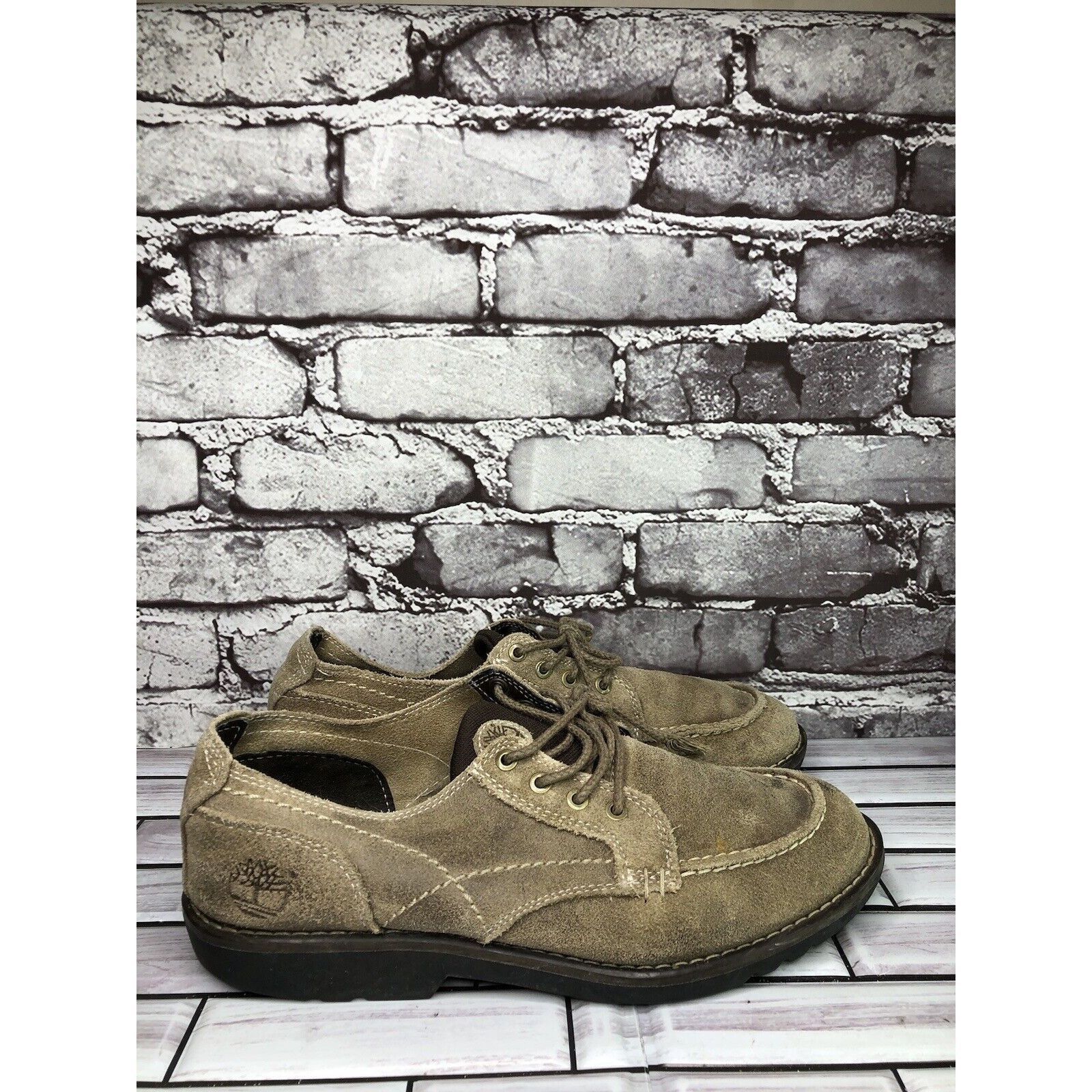 Timberland Timberland Earth Keepers Taupe Oxfords Moc Toe Lace Up Shoes Size US 8.5 / EU 41-42 - 3 Thumbnail