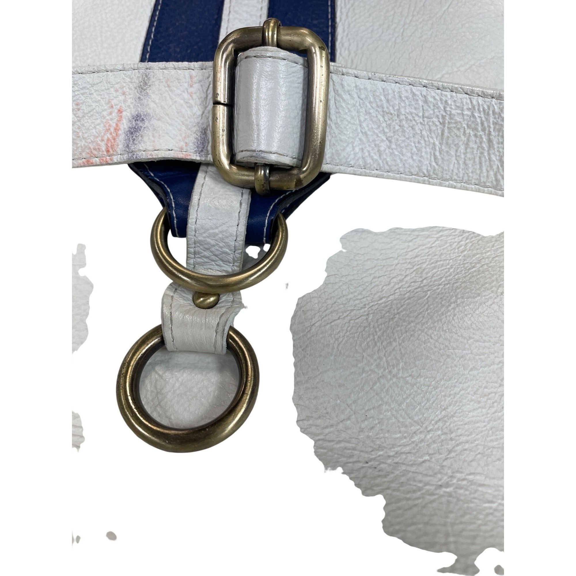 Other Avorio Italy leather white blue adjustable crossbody shoulde Size ONE SIZE - 13 Thumbnail
