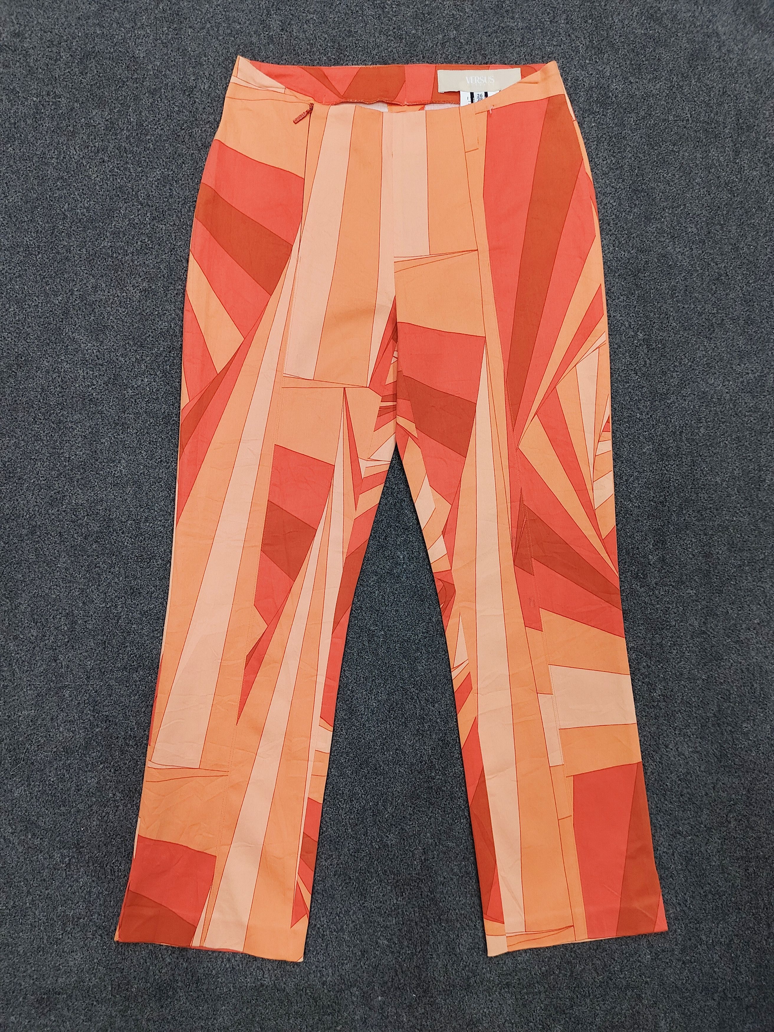 Versus Versace Versus Versace💥Geometric Sunbrust Y2K Italian Archive Pants Size 26" / US 2 / IT 38 - 1 Thumbnail