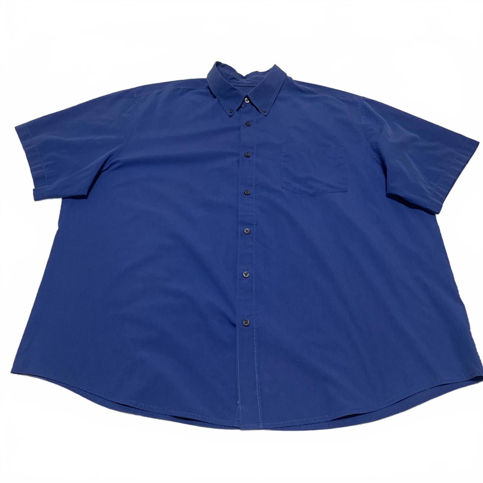 Basic Editions Basic Edition Men's 2XL Blue Short Sleeve Button-Up Shirt Size US XXL / EU 58 / 5 - 1 Thumbnail