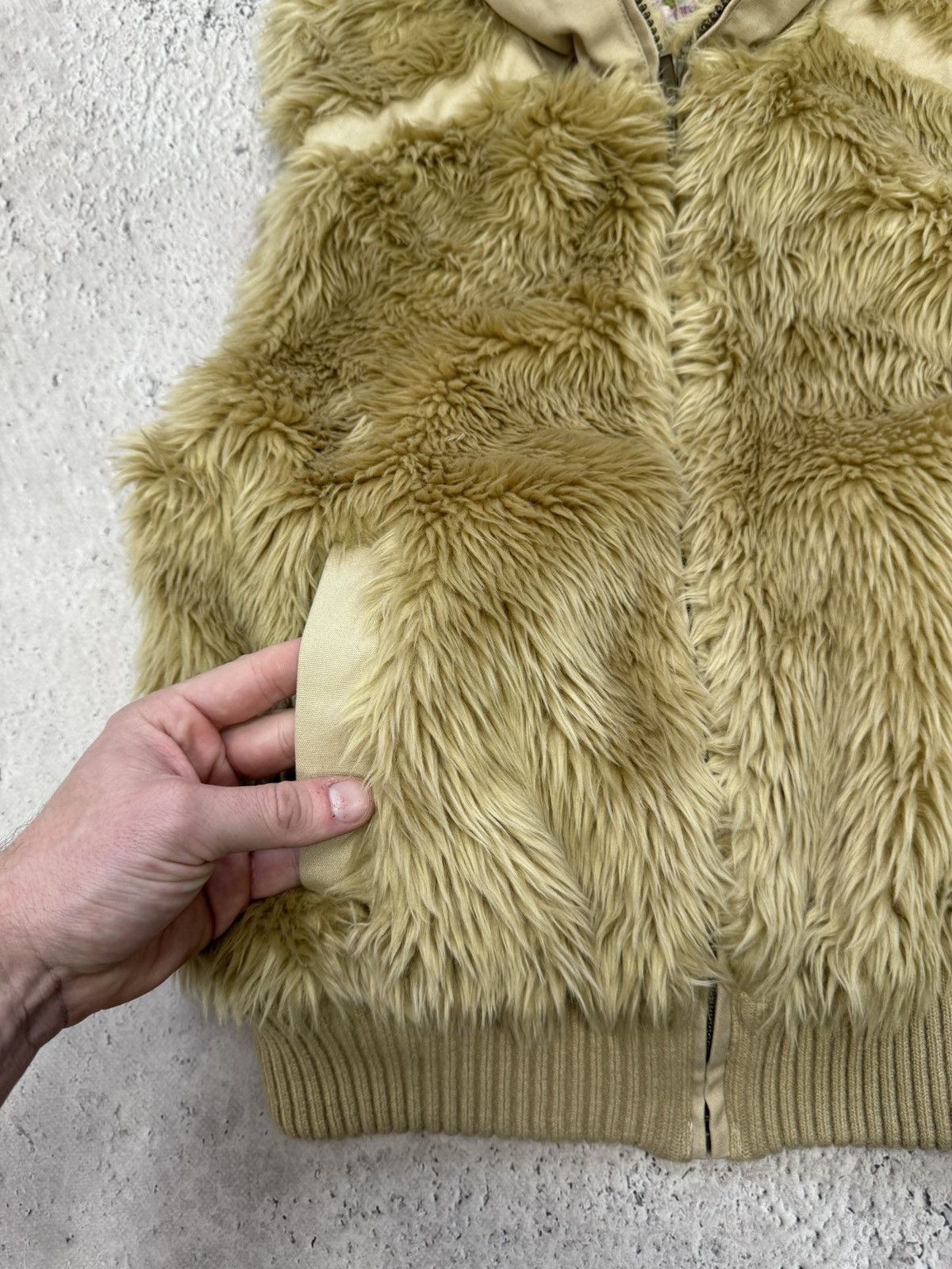 Hysteric Glamour × If Six Was Nine 2000s Avant Garde If Six Was Nine Style VEST fur Size S / US 4 / IT 40 - 8 Thumbnail