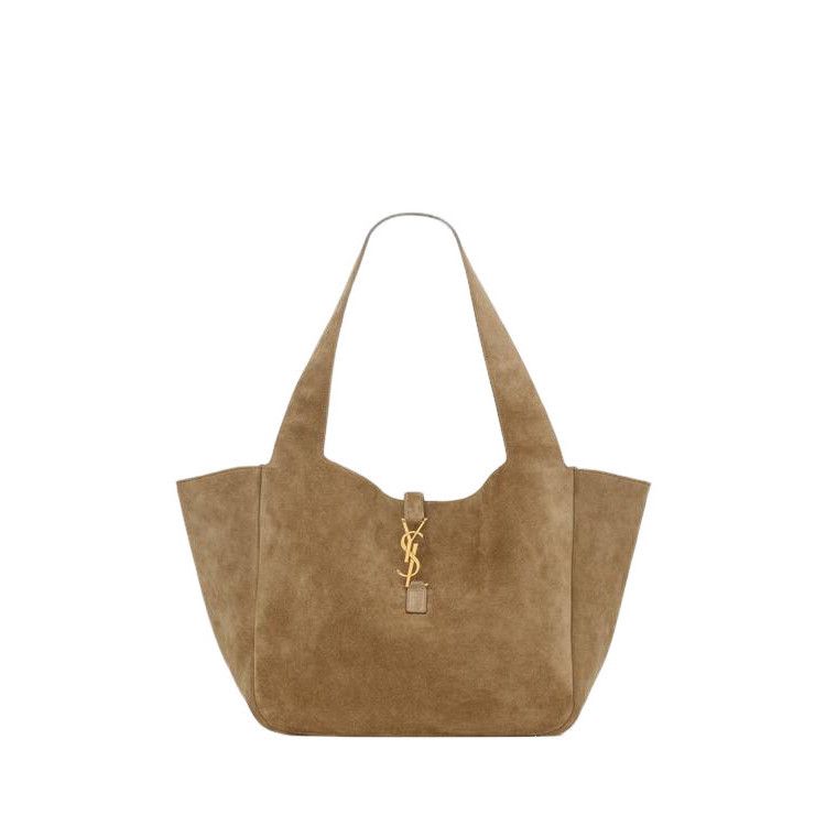 Saint Laurent Le 5 A 7 Bea Large $3700 Golden Leaf Suede Sup