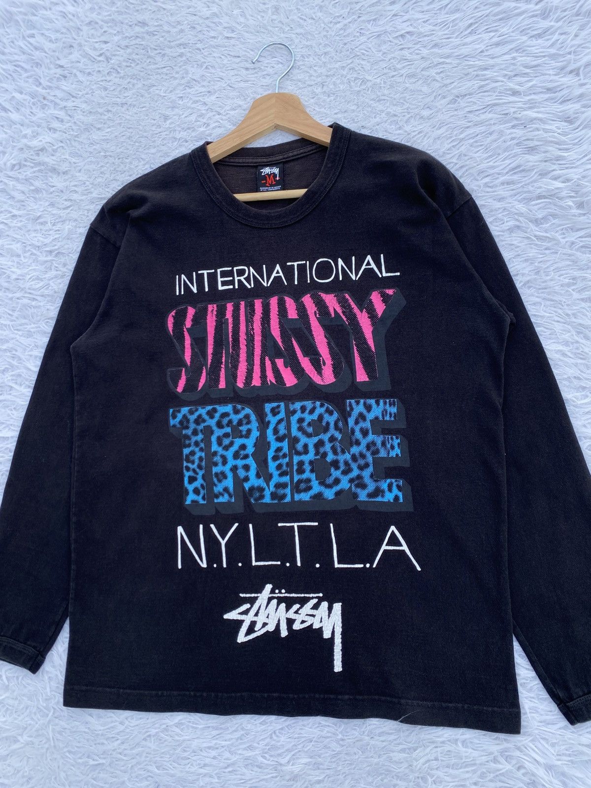 Stussy Rare Vintage Stussy International Tribe Longsleeve Tshirt Size US M / EU 48-50 / 2 - 6 Thumbnail