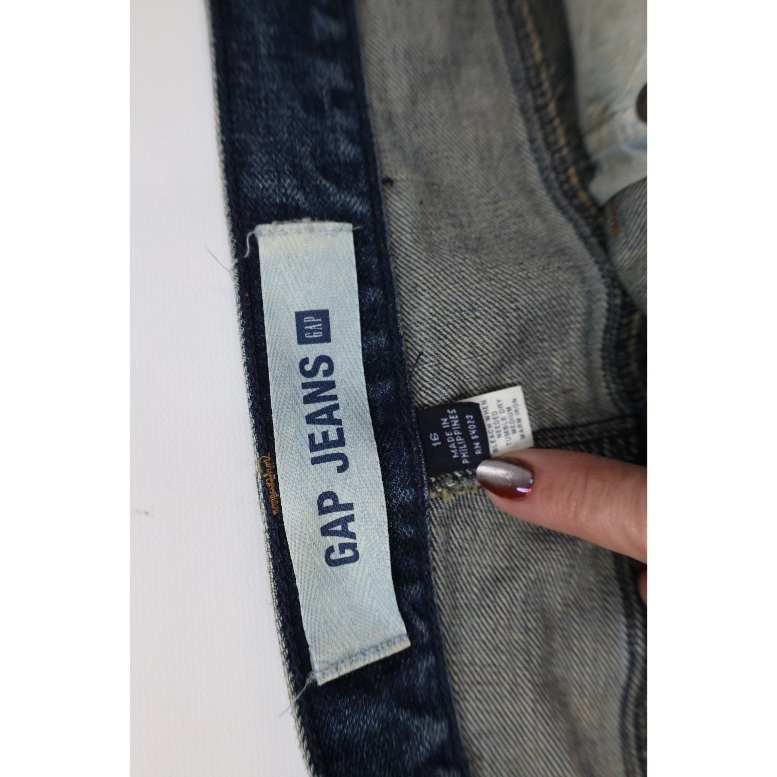 Gap Vintage Y2K 2002 Gap Babydoll Faded Denim Skirt Size 38" / US 16 / IT 52 - 7 Thumbnail