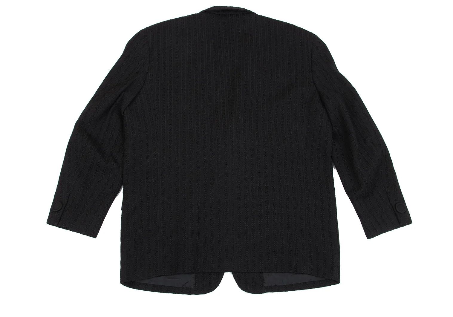 Comme des Garcons Homme Plus Wool Stripe Jacket in Black, Size M Size US M / EU 48-50 / 2 - 11 Thumbnail