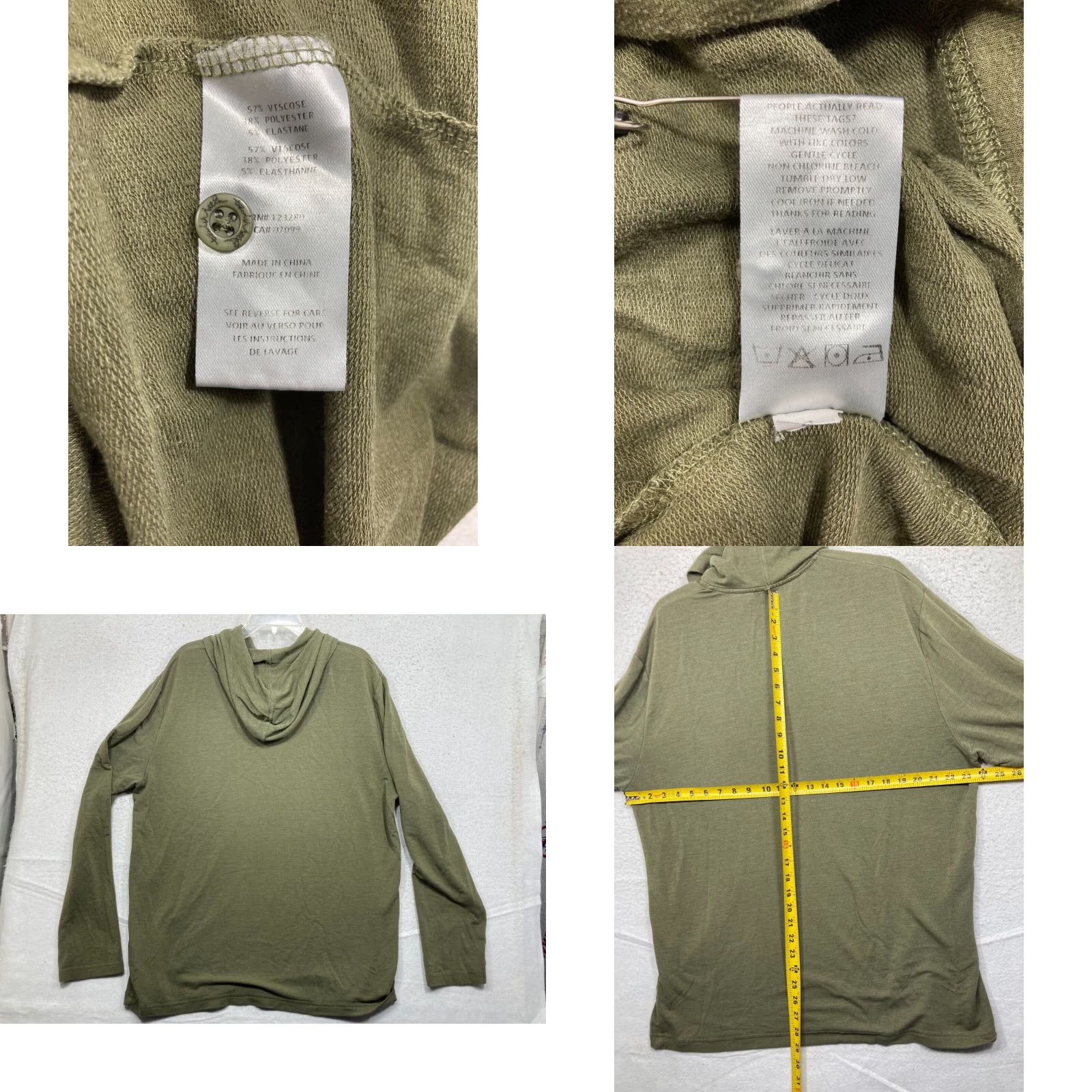 TravisMathew Travis Mathew Shirt Mens XL Green Hooded Polo Long Sleeve Sports Theme Size US XL / EU 56 / 4 - 8 Thumbnail
