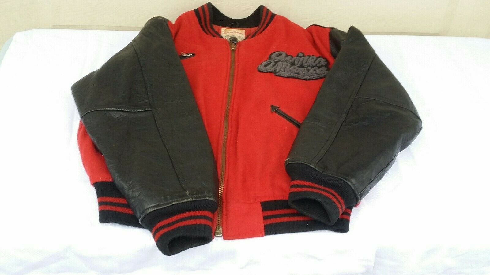Avirex AVIREX leather jacket wool vintage 90s hip hop 1990s size S Size US S / EU 44-46 / 1 - 5 Thumbnail