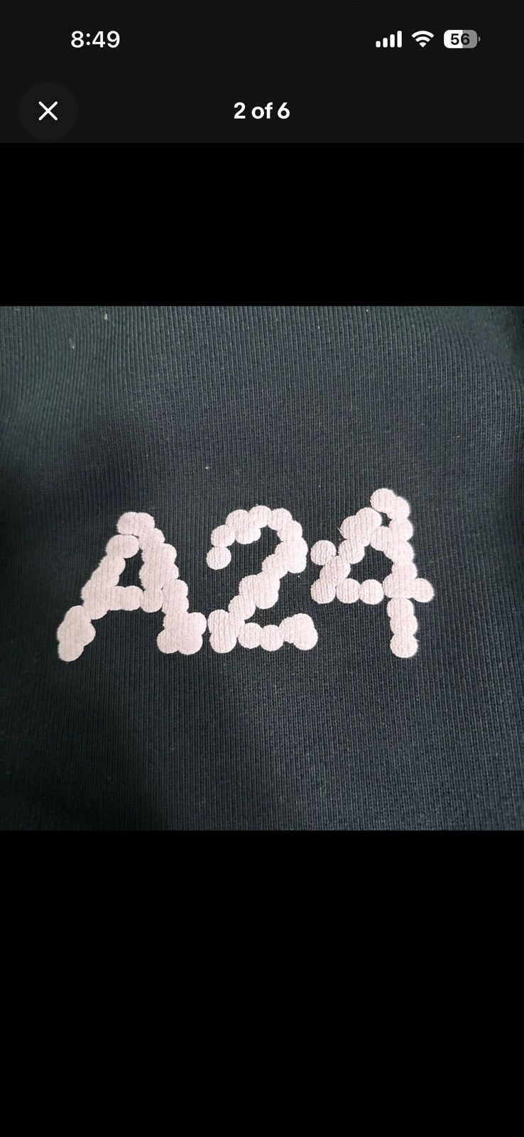 A24 A24 Logo Hoodie Medium Navy – Flower Dot Graphic Pullover Size US M / EU 48-50 / 2 - 2 Thumbnail