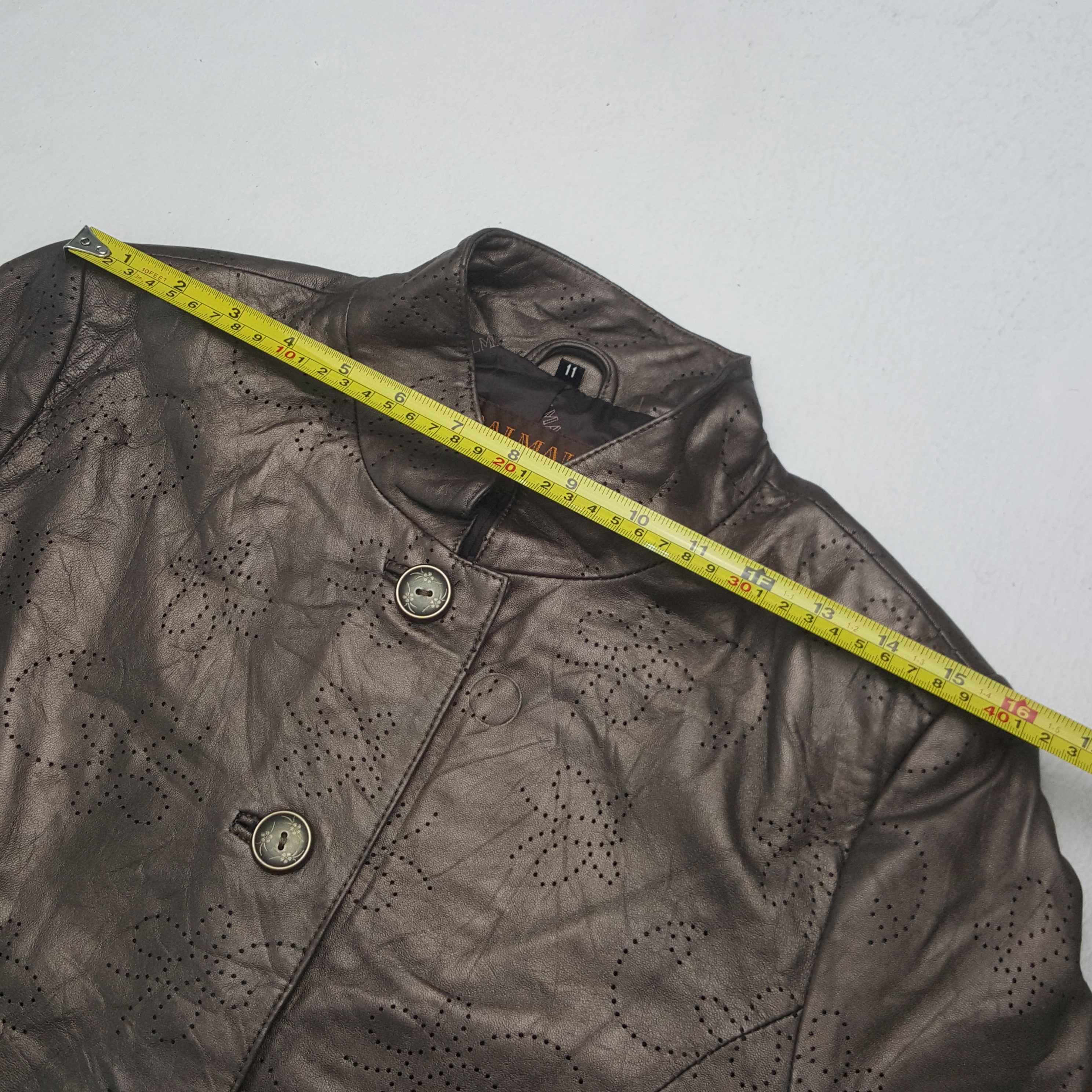 Designer Vintage Balmain Button Up Jacket Size XXS / US 00 / IT 34 - 5 Thumbnail