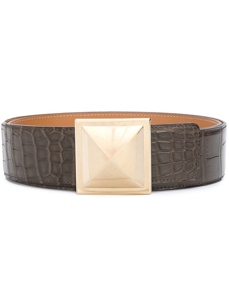 image of Hermes Brown Exotic Belt, Women's