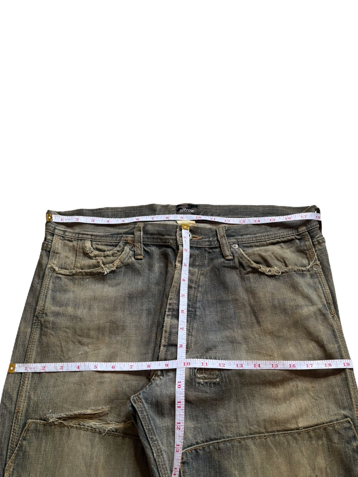 Japanese Brand Vintage Japanese Brand Mud Wash Distressed Loose Baggy Jeans Size US 36 / EU 52 - 11 Thumbnail