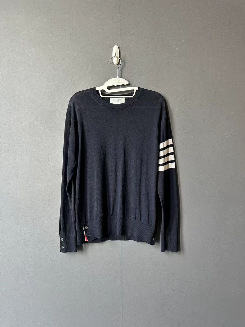Thom Browne THOM BROWNE Blue Wool Knit 2502-Nextarrow Size US M / EU 48-50 / 2 - 1 Thumbnail