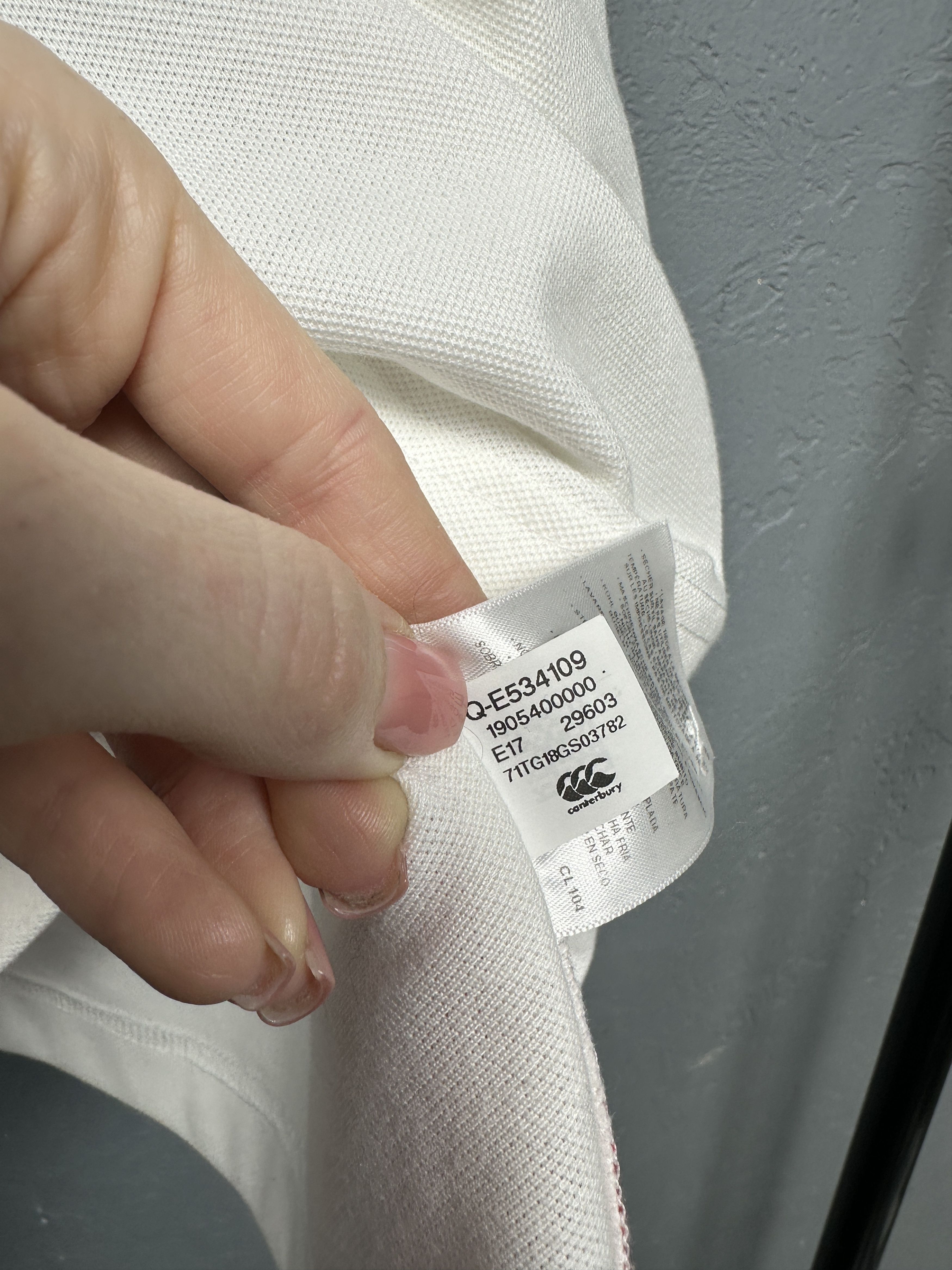 Canterbury of New Zealand Canterbury O2 England Rugby Polo Shirt Size US L / EU 52-54 / 3 - 5 Thumbnail