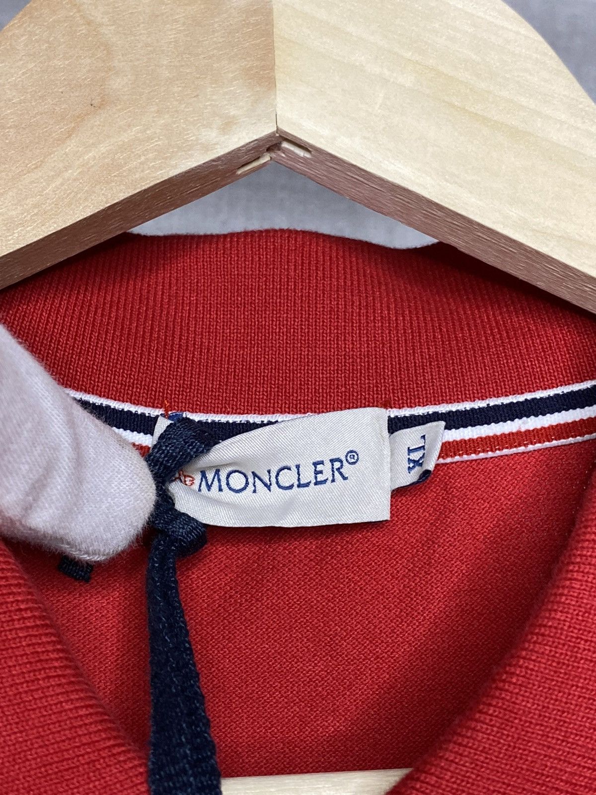 Moncler Moncler Brand New Polo Shirt Red Size XL NWT Size US XL / EU 56 / 4 - 8 Thumbnail