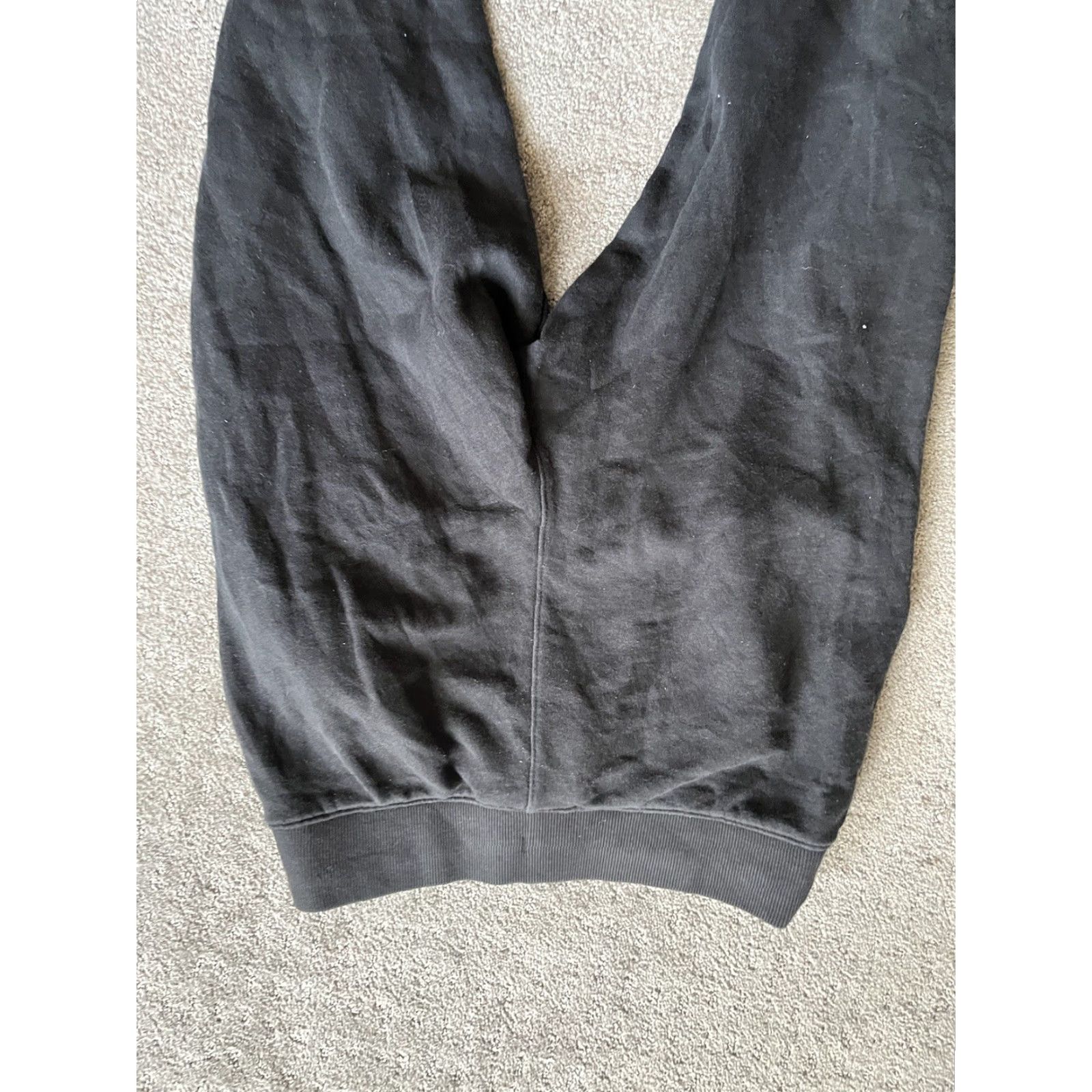 Fila FILA Sweatpants Adult Small Black Joggers Drawstring Tapered Solid Mens Size US 29 - 4 Thumbnail