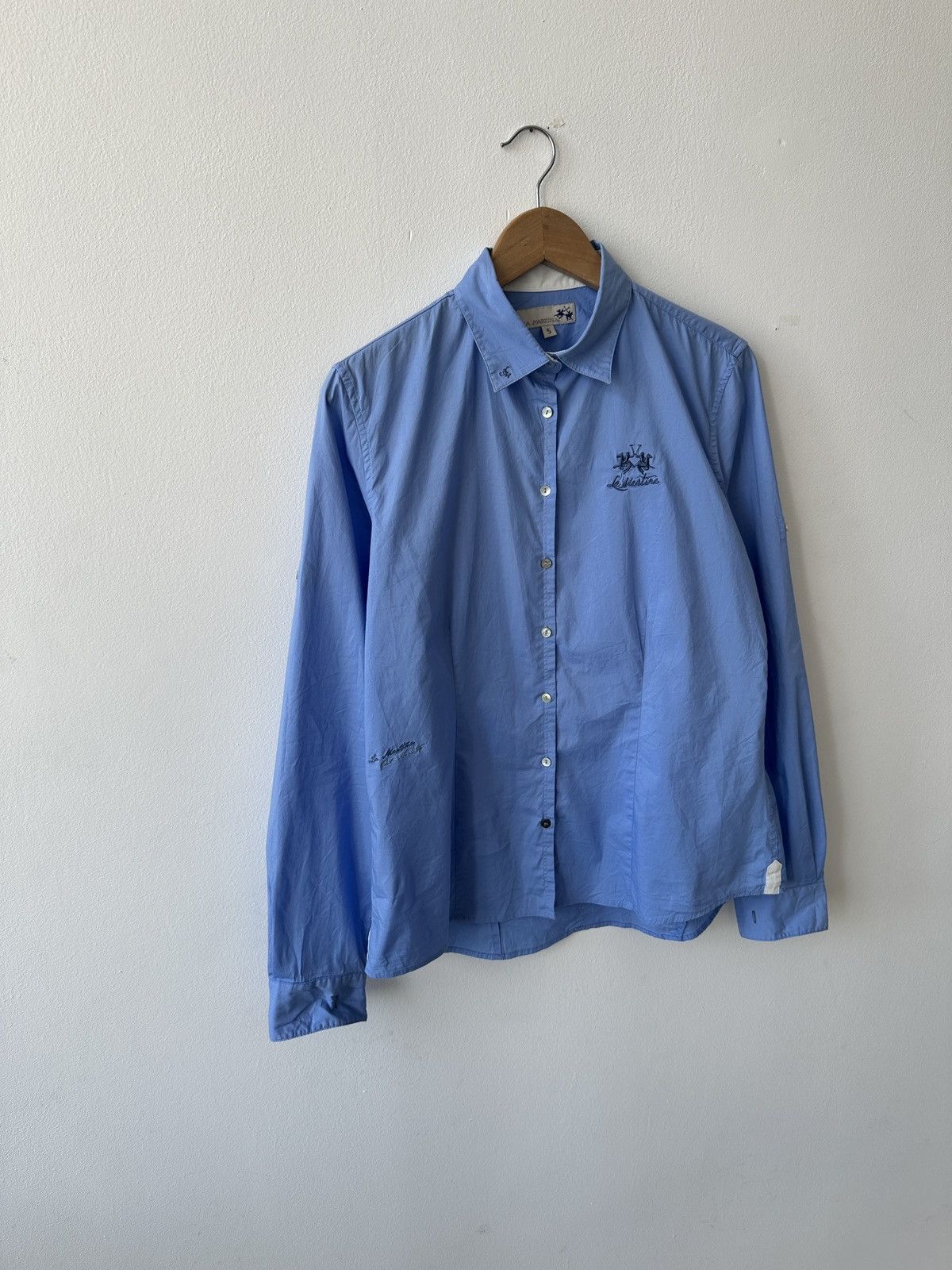 La Martina La Martina Argentina Blue Long Sleeve Button Down Shirt Size L / US 10 / IT 46 - 4 Thumbnail